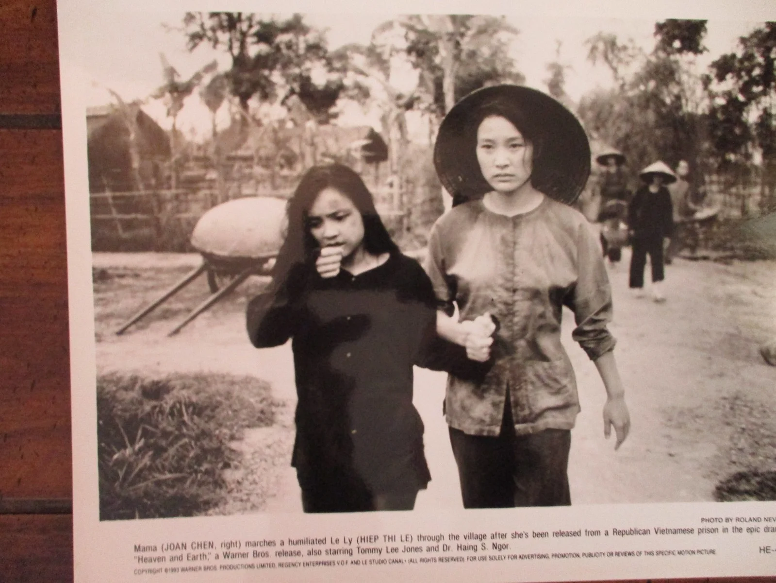 Joan Chen/Hiep Thi Le(HEAVEN AND EARTH)1993 10 x 8 Black and White Press Photo, изображение 2