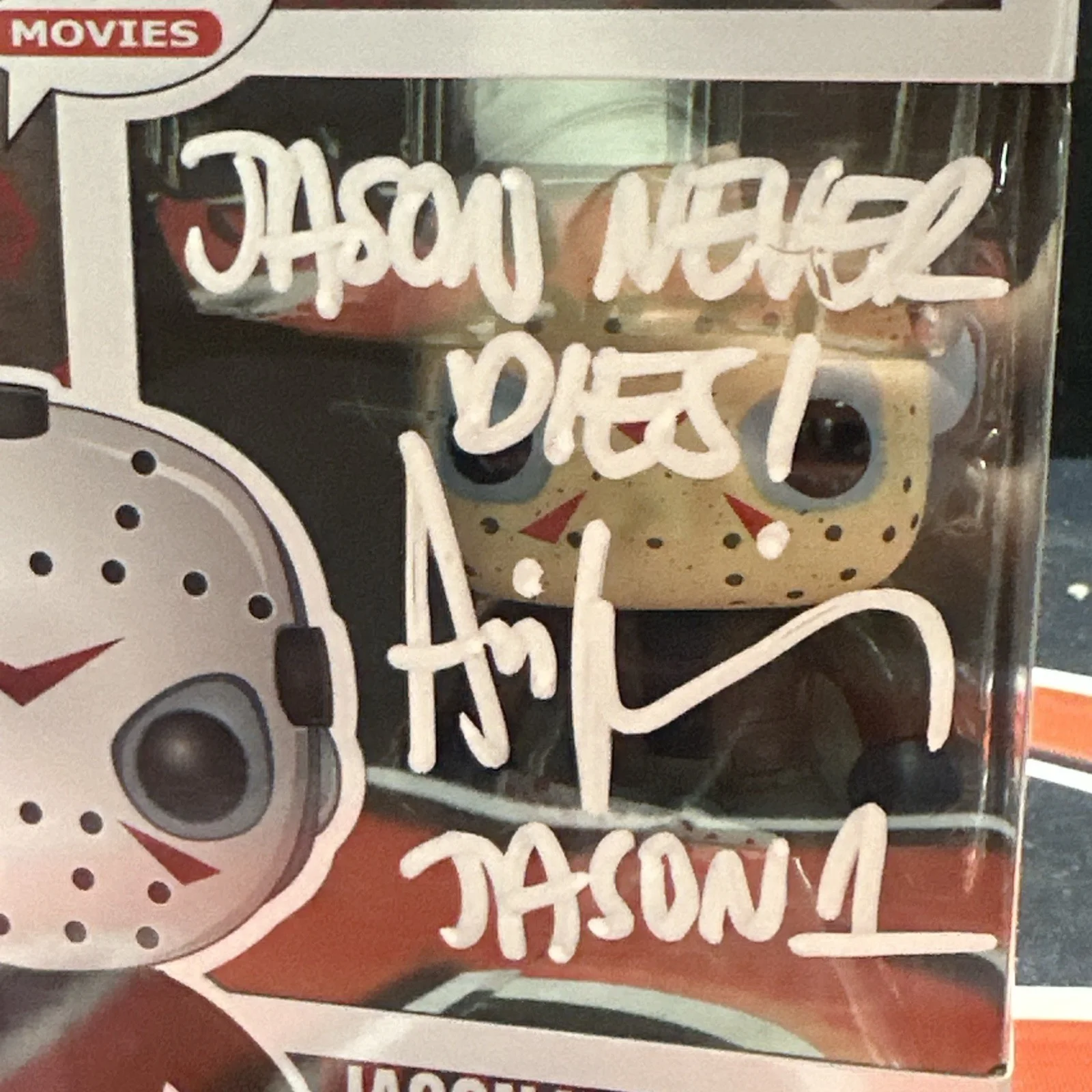 Ari Lehman Signed Friday The 13th Inscribed Jason Voorhees Funko Pop Beckett BAS, изображение 2