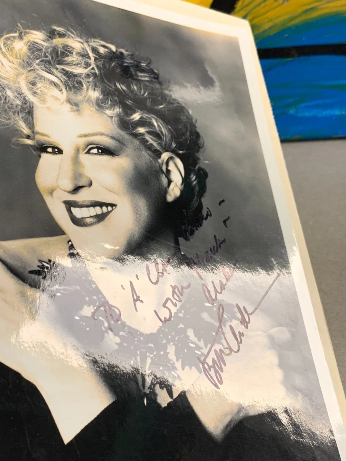 Bette Midler — Bette Midler Signed Photo - Autograph, image 3