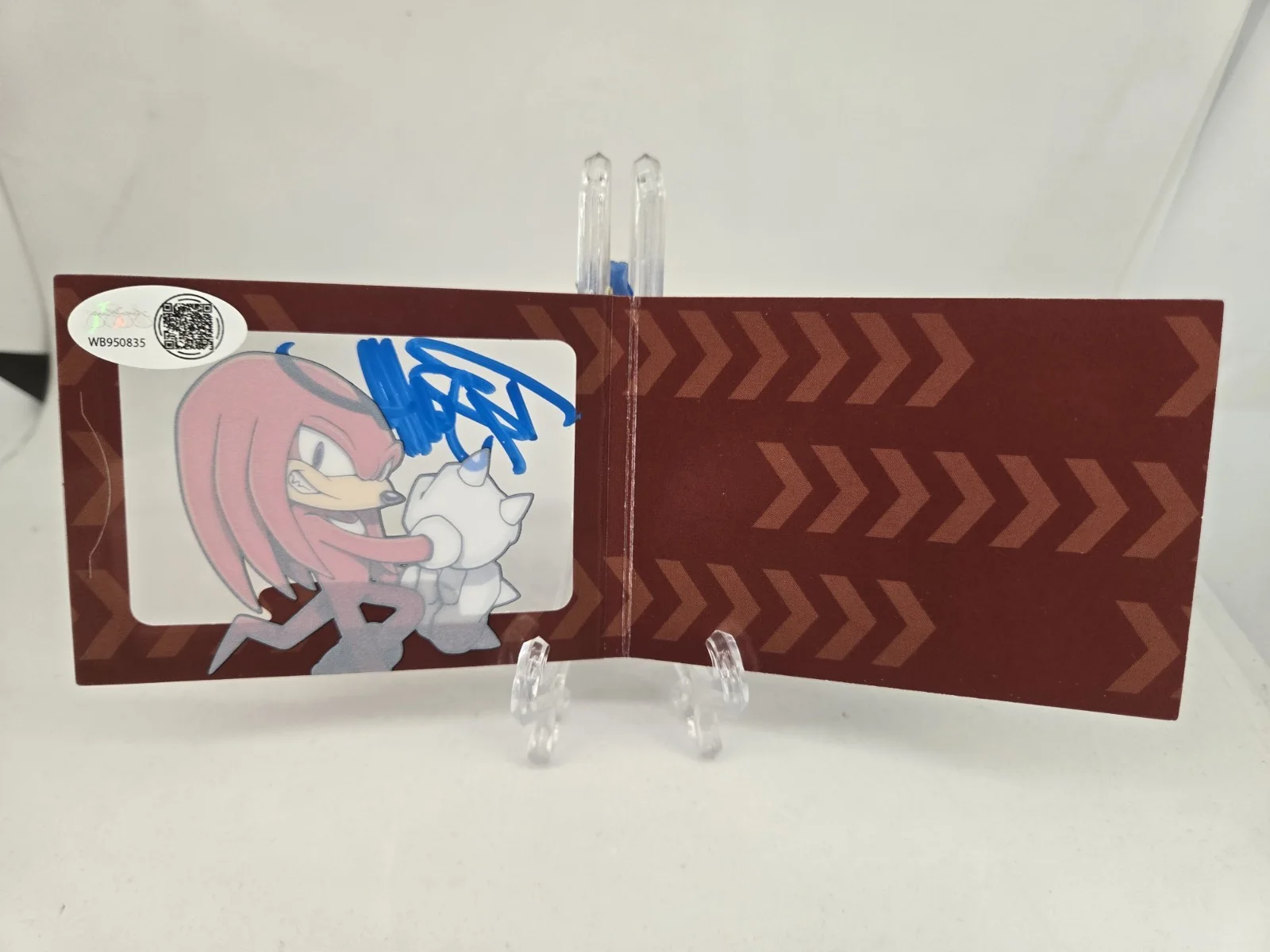 Travis Willingham Signed Sonic The Hedgehog KNUCKLES Cybercel Card! JSA COA!, image 3