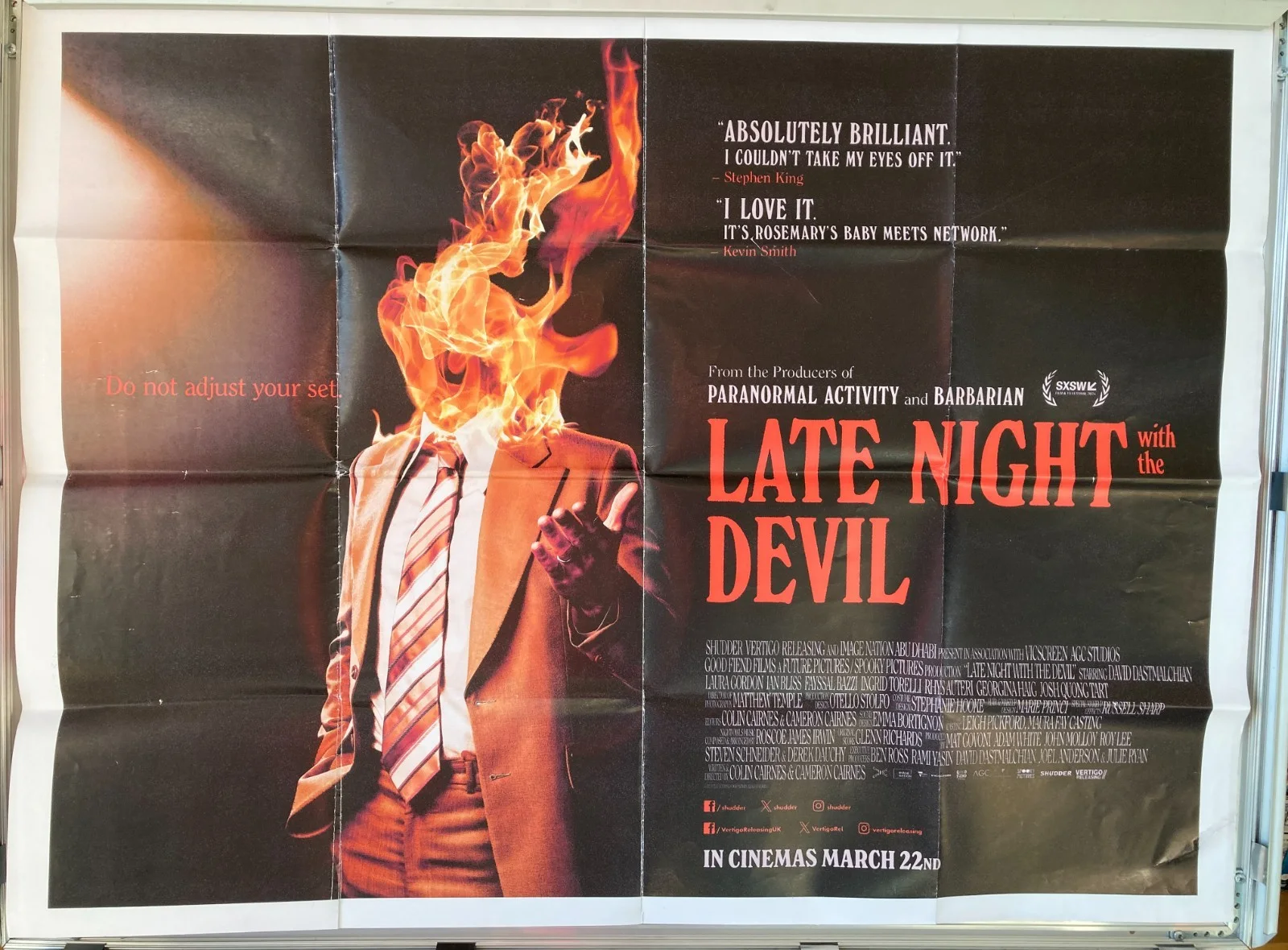 Cinema Poster: LATE NIGHT WITH THE DEVIL 2024 (Quad) David Dastmalchian, изображение 2