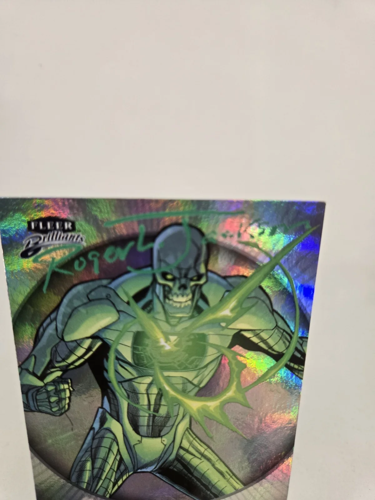Roger Jackson Signed Fleer Brilliants Metallo Trading Card! JSA COA!, image 2