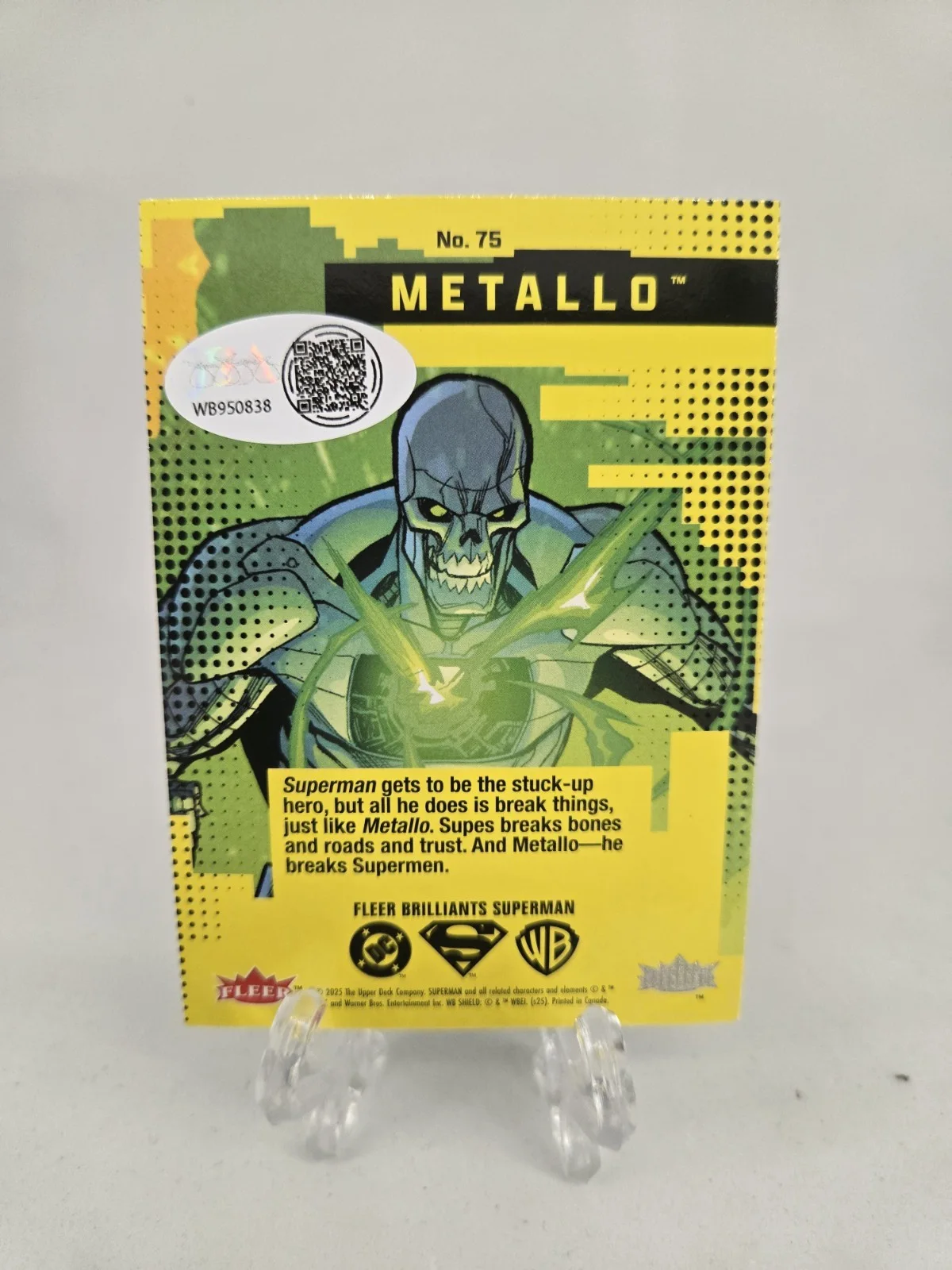 Roger Jackson Signed Fleer Brilliants Metallo Trading Card! JSA COA!, image 3