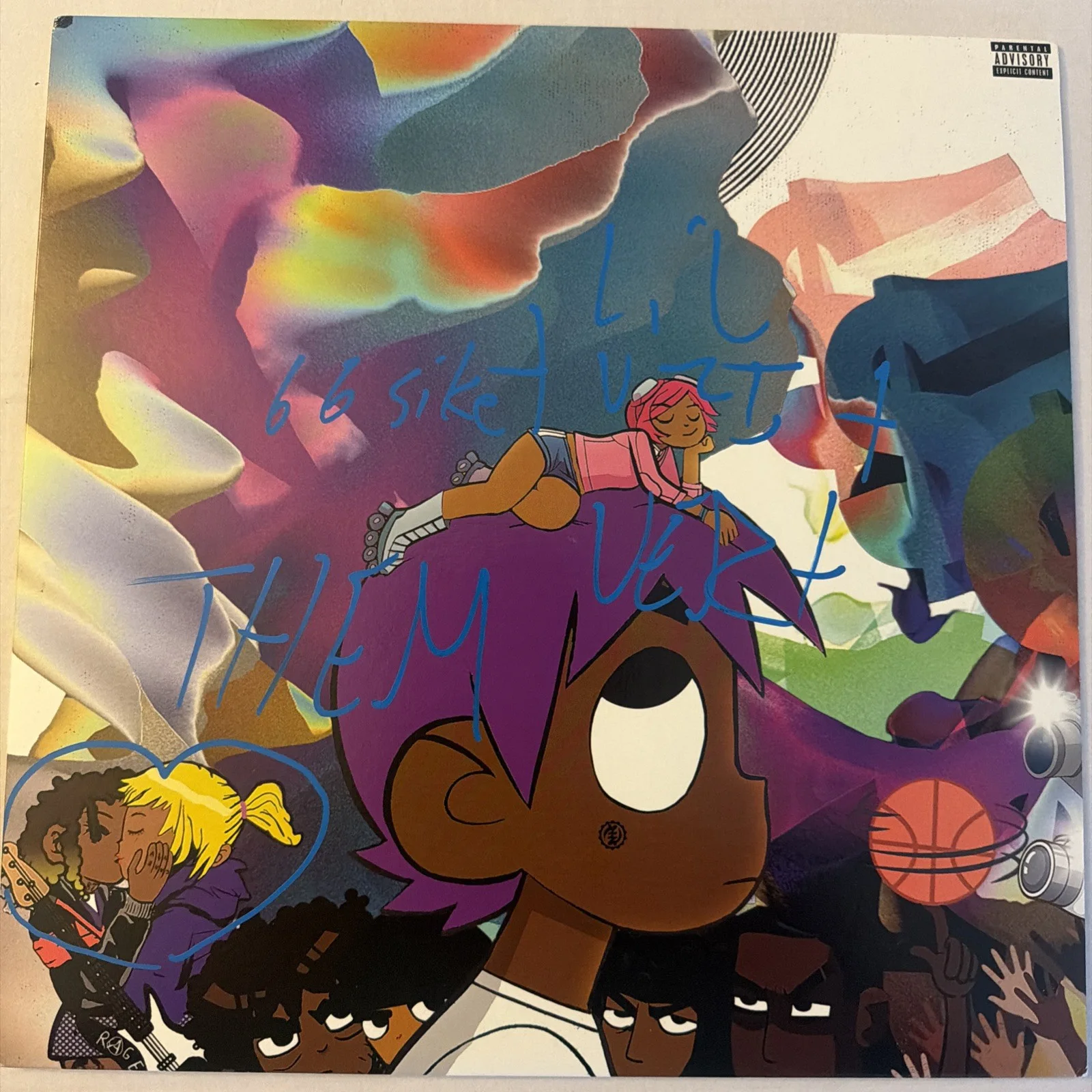 LIL UZI VERT VS THE WORLD AUTOGRAPHED VINYL ALBUM RECORD COPY 1056/2500 JSA COA, image 2