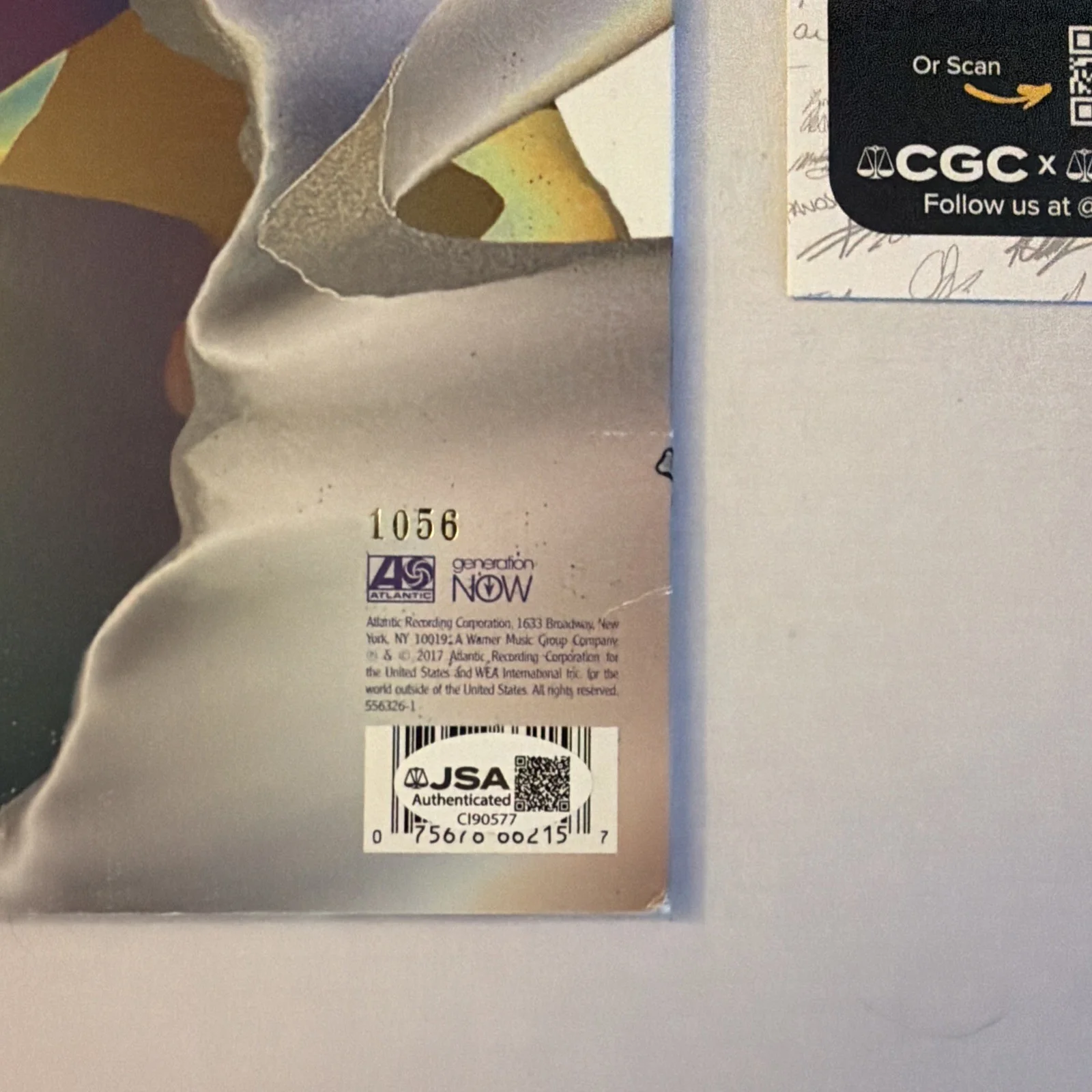 LIL UZI VERT VS THE WORLD AUTOGRAPHED VINYL ALBUM RECORD COPY 1056/2500 JSA COA, image 3
