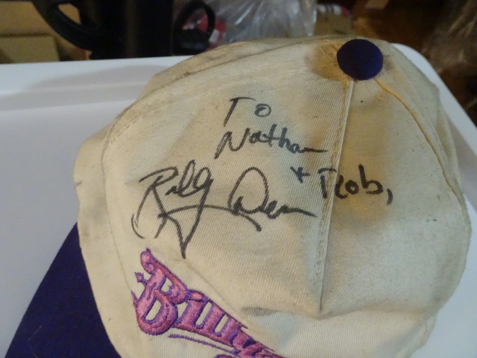 Billy Dean & Dan Mahar Country singer trucker hat signed & dedicated autographed, изображение 2