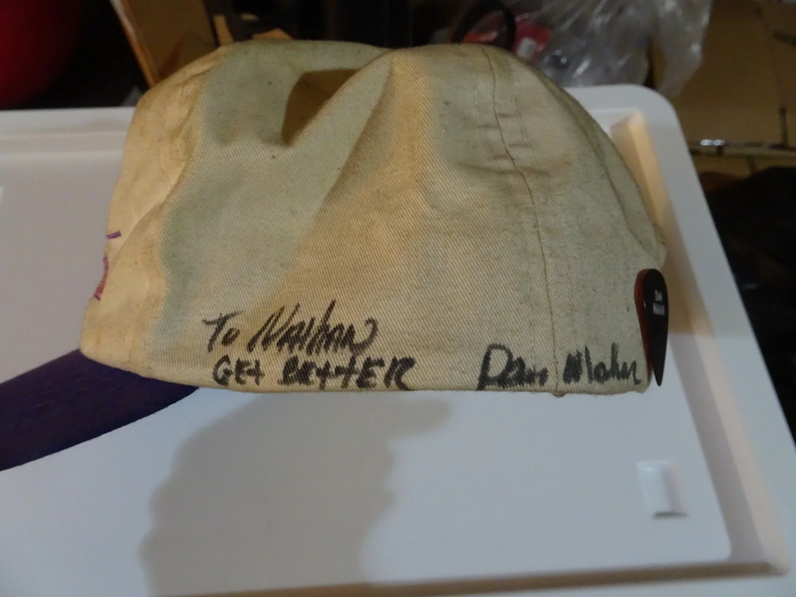 Billy Dean & Dan Mahar Country singer trucker hat signed & dedicated autographed, изображение 3