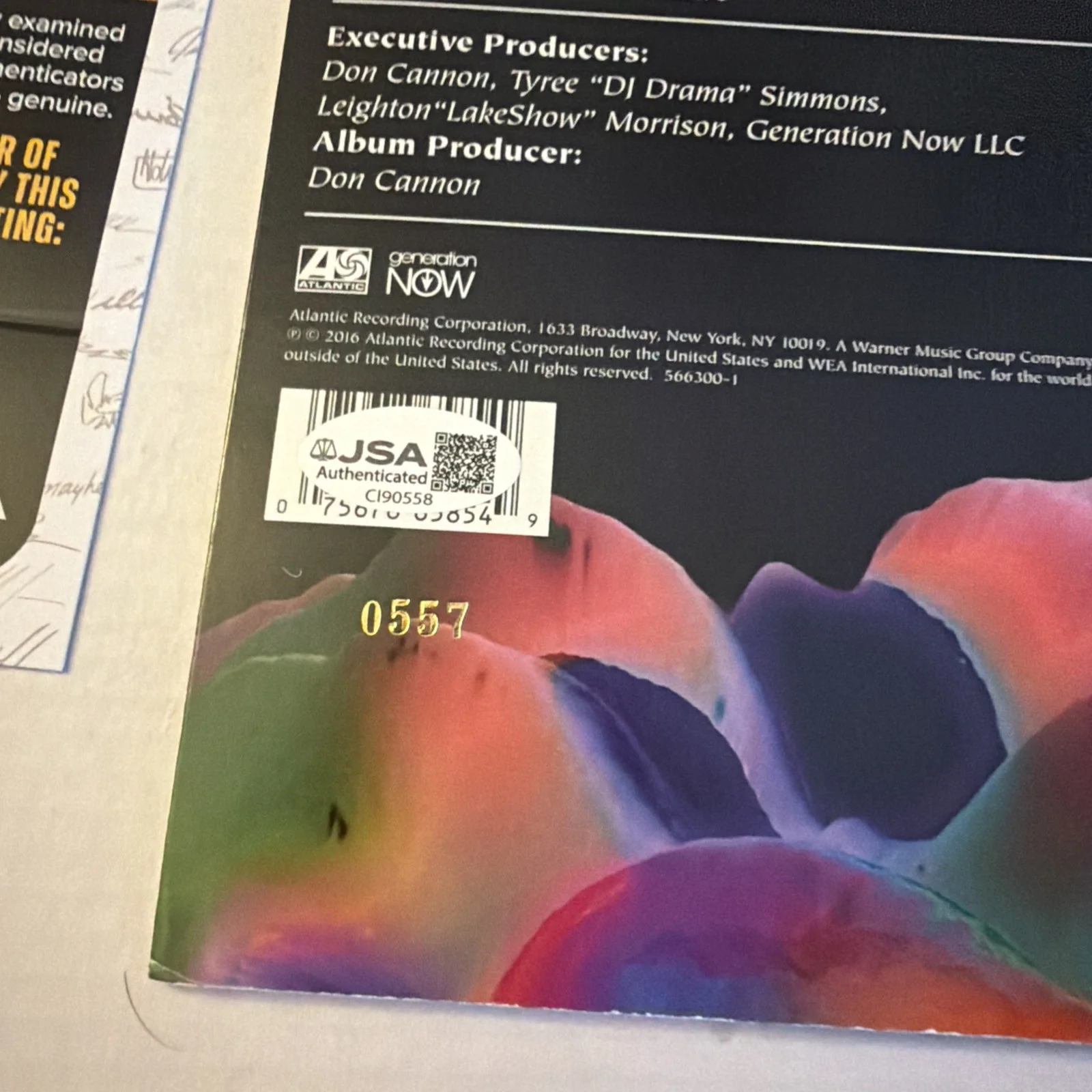 Lil Uzi Vert Signed Autographed Vinyl LP “The Perfect Luv Tape” JSA COA #557, изображение 5
