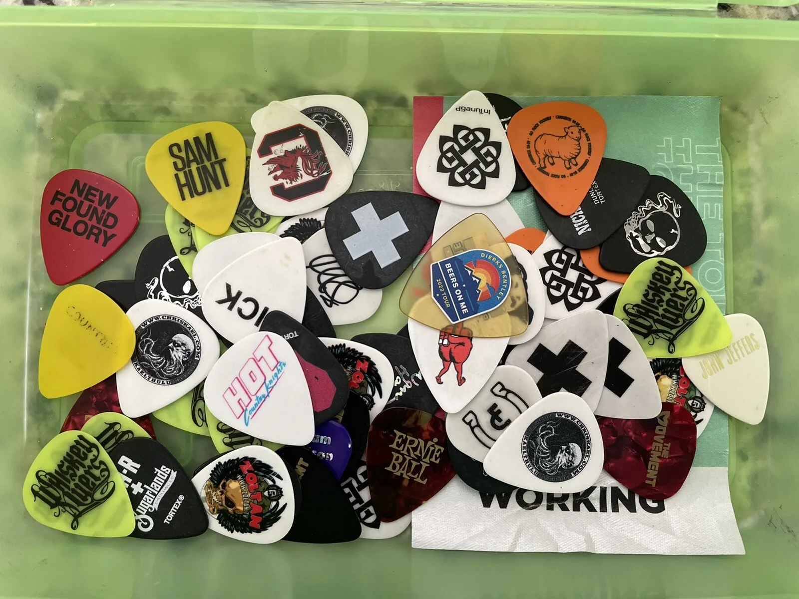 THE LUMINEERS Guitar Pick Gig Used, изображение 5