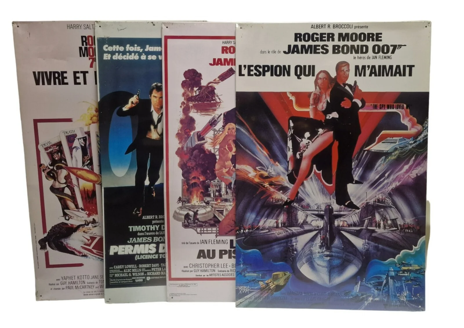 JAMES BOND LIVE & LET DIE, SPY WHO LOVED ME, MAN WT GOLDEN GUN + 1 METAL POSTERS, изображение 2