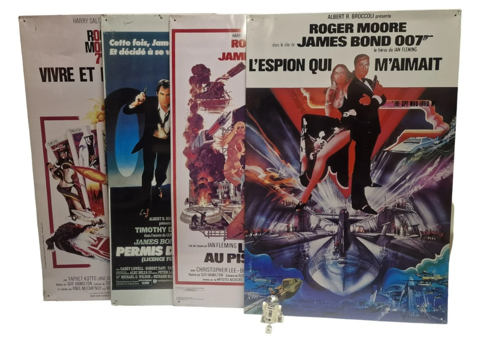 JAMES BOND LIVE & LET DIE, SPY WHO LOVED ME, MAN WT GOLDEN GUN + 1 METAL POSTERS, изображение 3