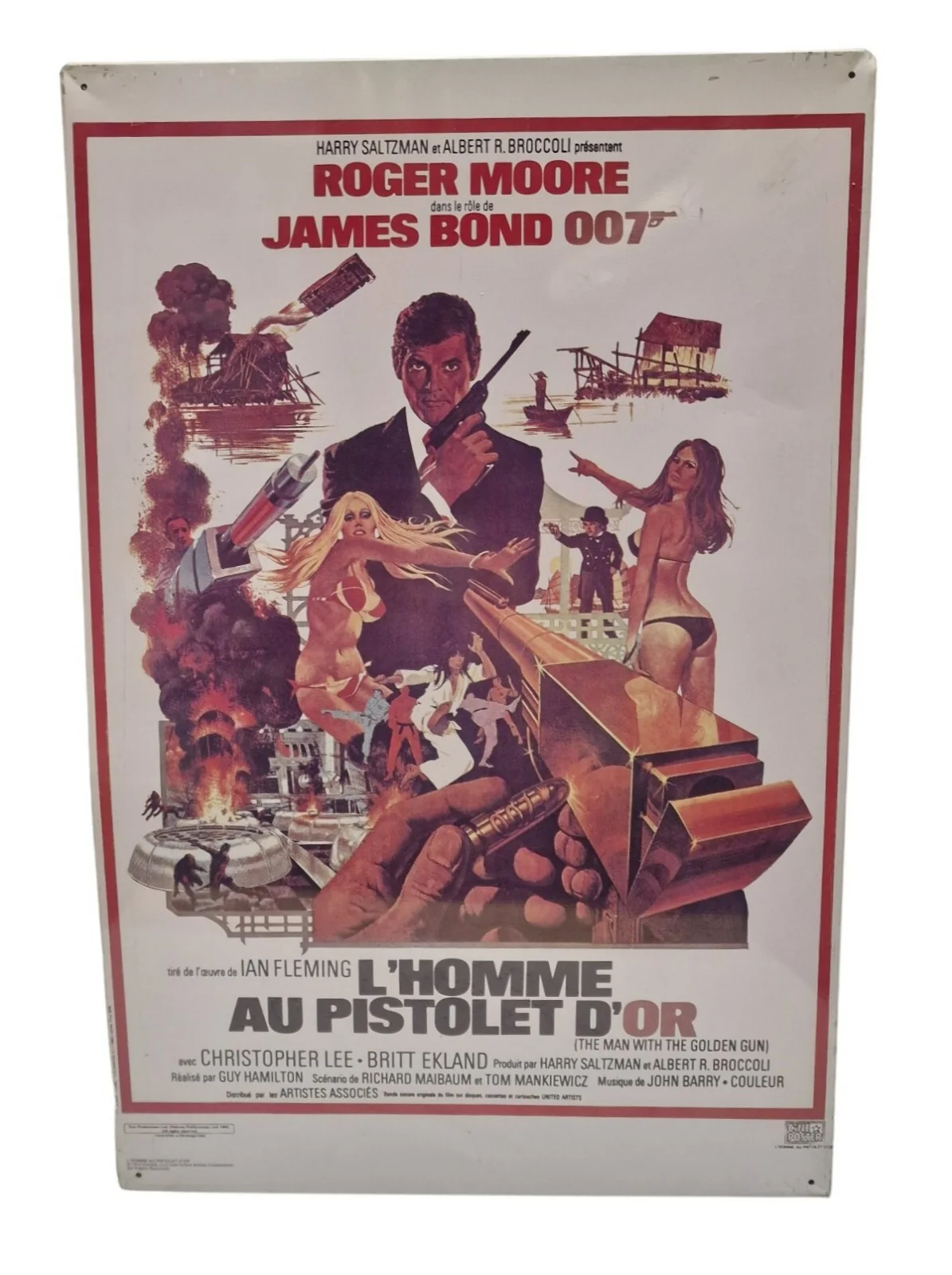 JAMES BOND LIVE & LET DIE, SPY WHO LOVED ME, MAN WT GOLDEN GUN + 1 METAL POSTERS, изображение 4