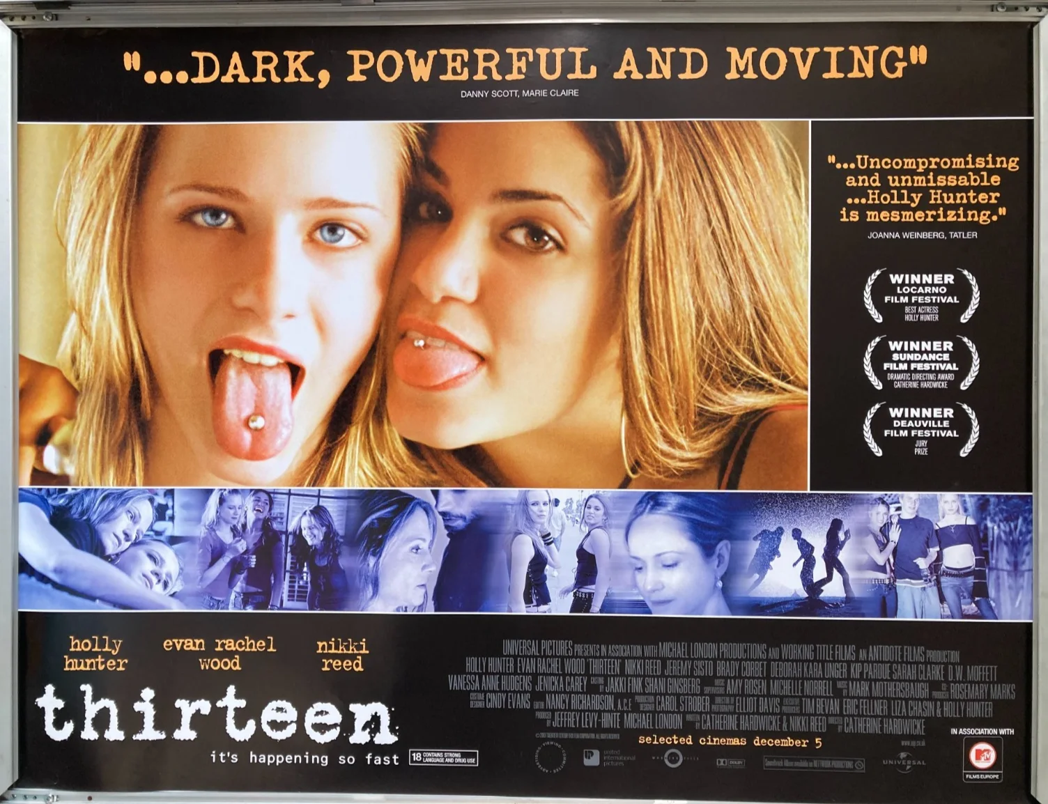 Cinema Poster: THIRTEEN 2003 (Quad) Evan Rachel Wood Holly Hunter Nikki Reed, изображение 2