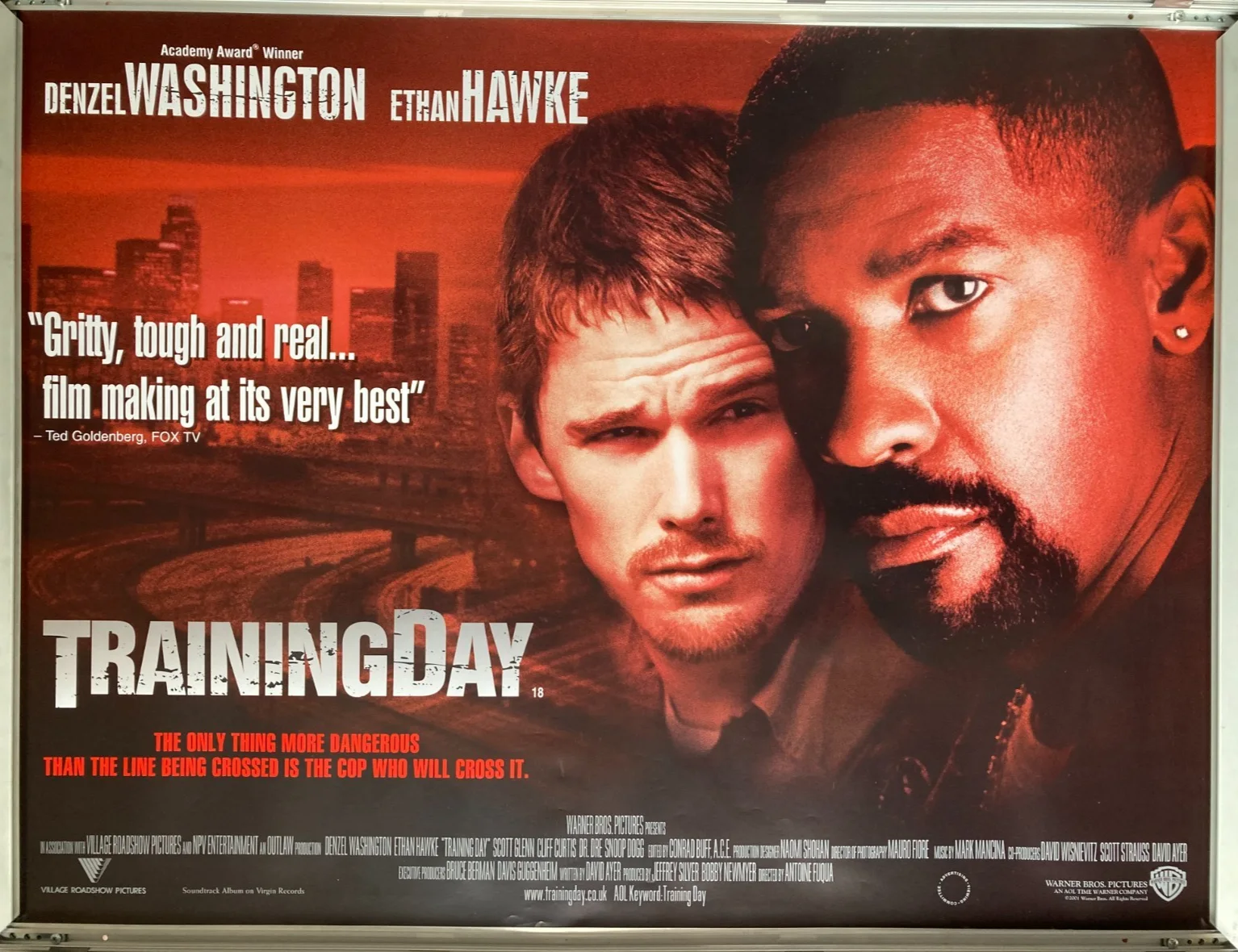 Cinema Poster: TRAINING DAY 2001 (Quad) Denzel Washington Ethan Hawke, image 2