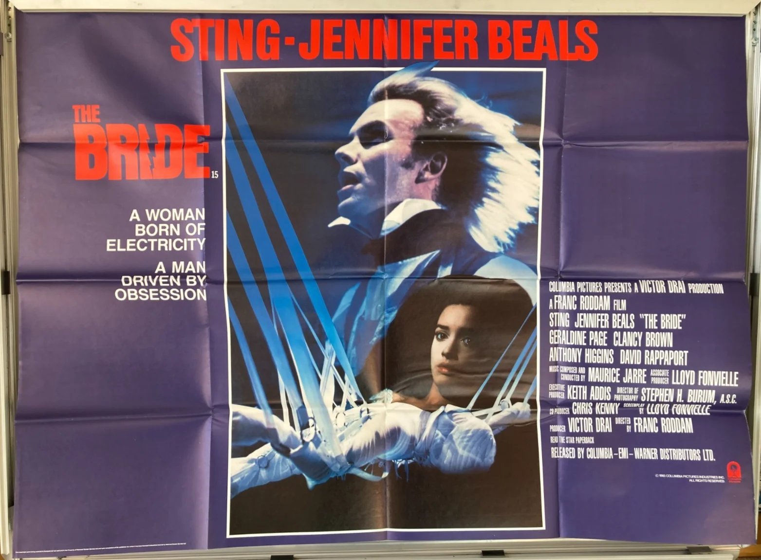 Cinema Poster: BRIDE, THE 1985 (Quad) Sting Jennifer Beals Anthony Higgins, image 2