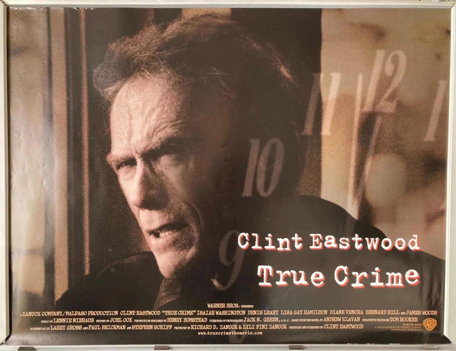 Cinema Poster: TRUE CRIME 1999 (Quad) Clint Eastwood James Woods Denis Leary, изображение 2