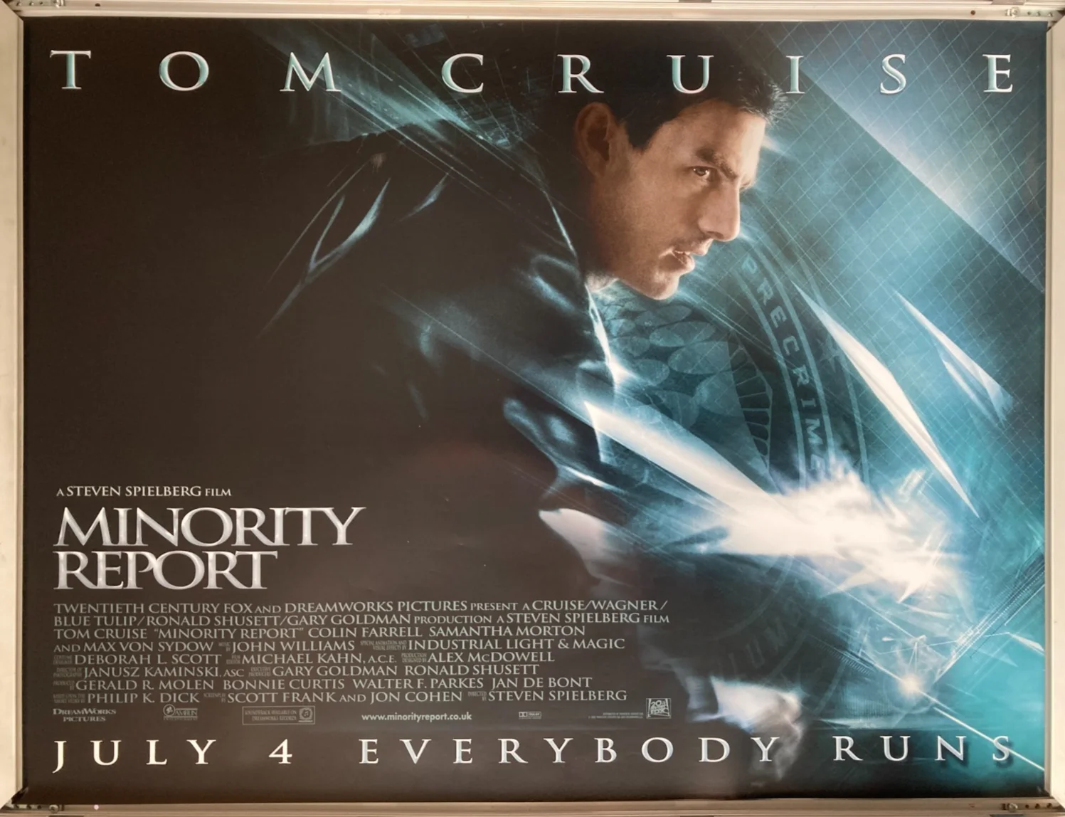 Cinema Poster: MINORITY REPORT 2002 (Main Quad) Tom Cruise Max von Sydow, image 2