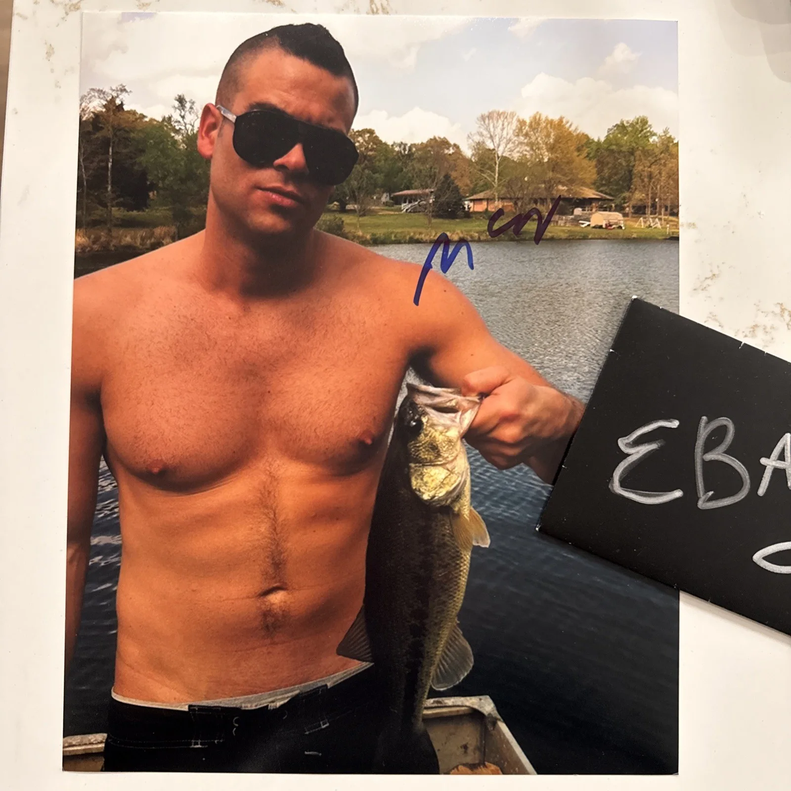 8x10 Mark Salling SIGNED PHOTO Autograph COA Glee Puck, image 2