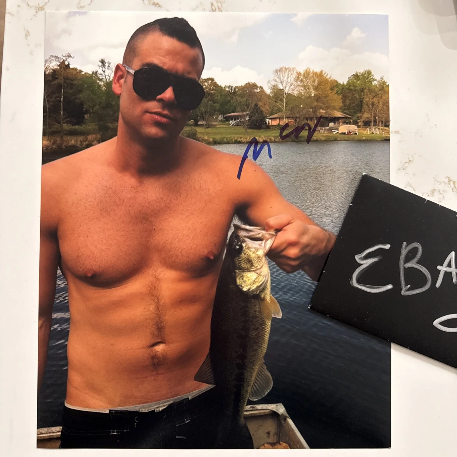 8x10 Mark Salling SIGNED PHOTO Autograph COA Glee Puck, image 3
