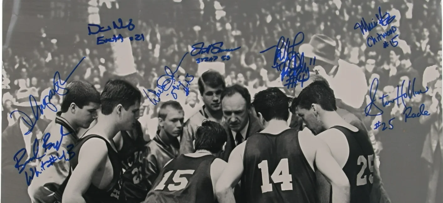 Maris Valainis / Jimmy Chitwood — Hoosiers Signed Chitwood Jersey (Beckett) 1986 Movie / Signed by 8 Cast Members, изображение 2