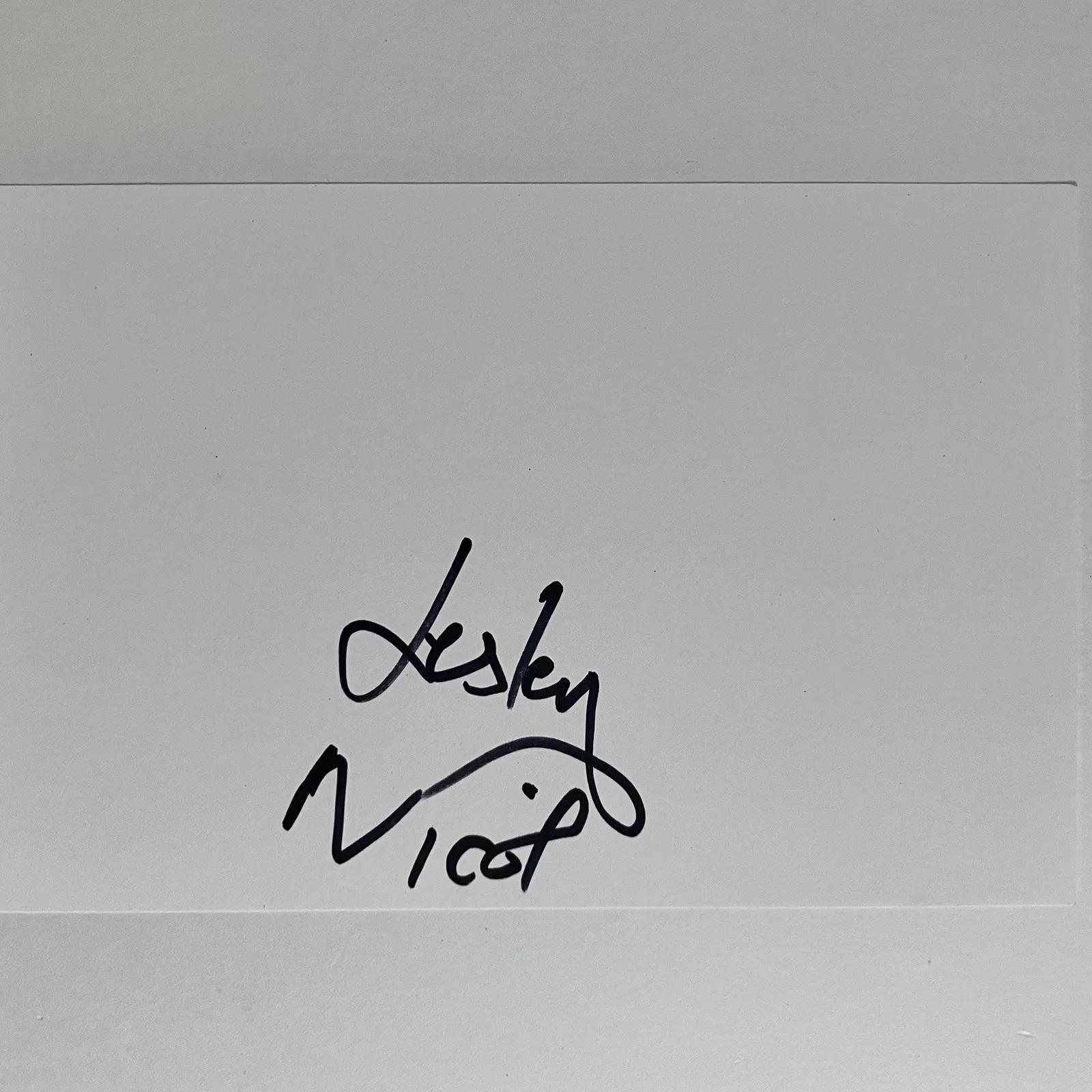 Lesley Nichol — DOWNTON ABBEY Signed 4x6 Card / LESLIE NICOL As Mrs. Patmore / NARNIA CHRONICLES, изображение 2