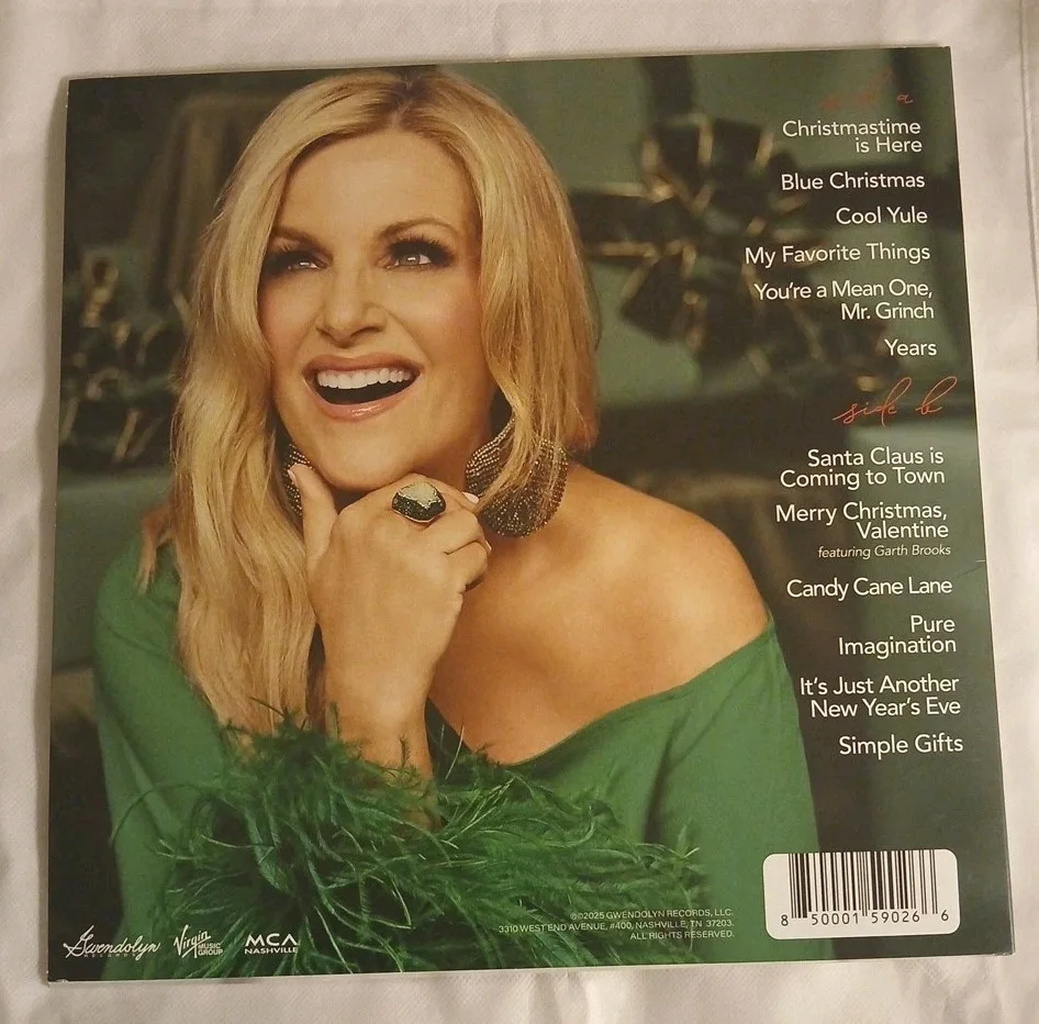 Trisha Yearwood Christmas album Christmastime Signed /Autographed LP Vinyl, изображение 2