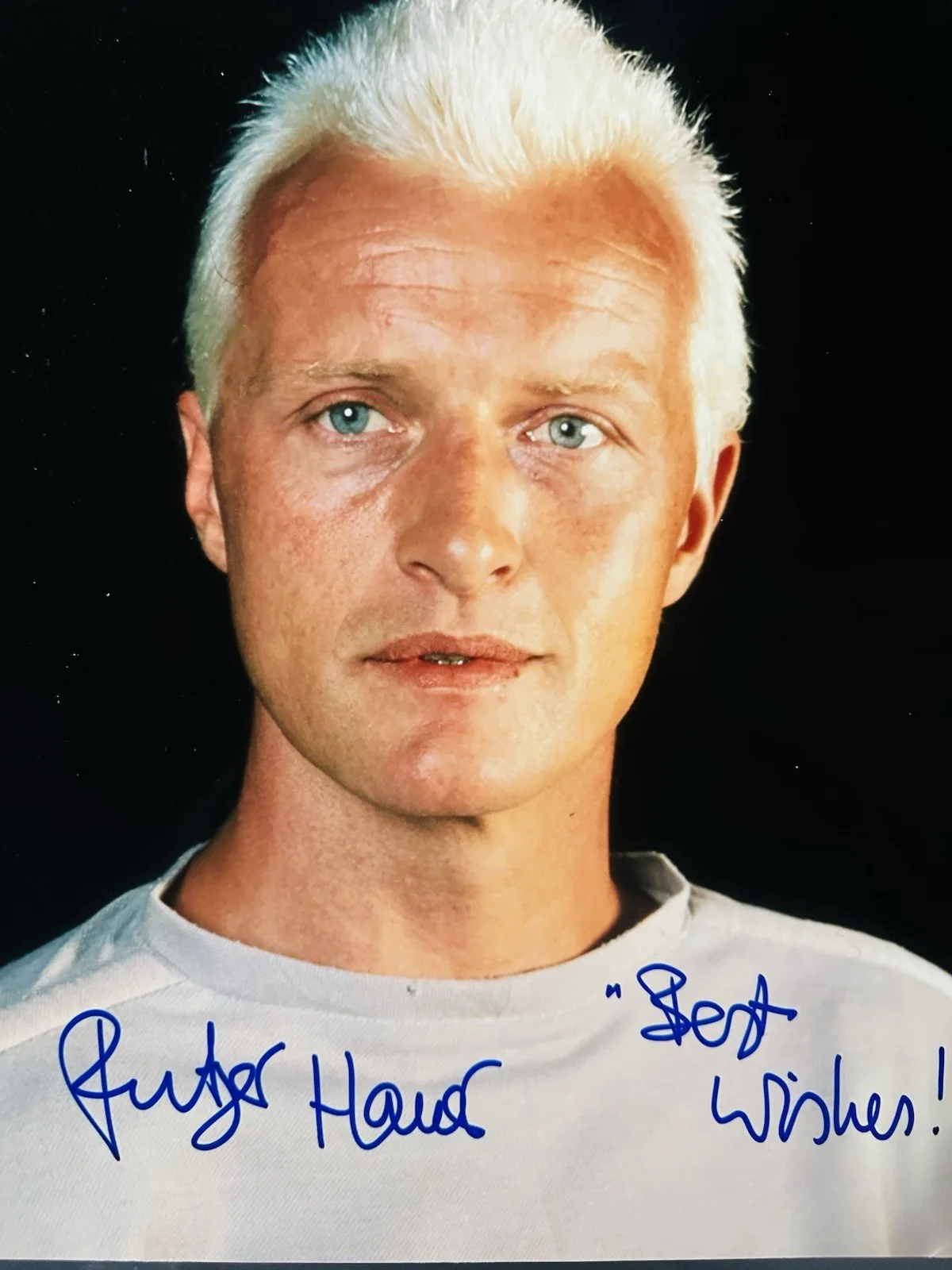 Rutger Hauer — Rutger Hauer signed 11x14 Photo In Person. Exact Proof. Blade Runner