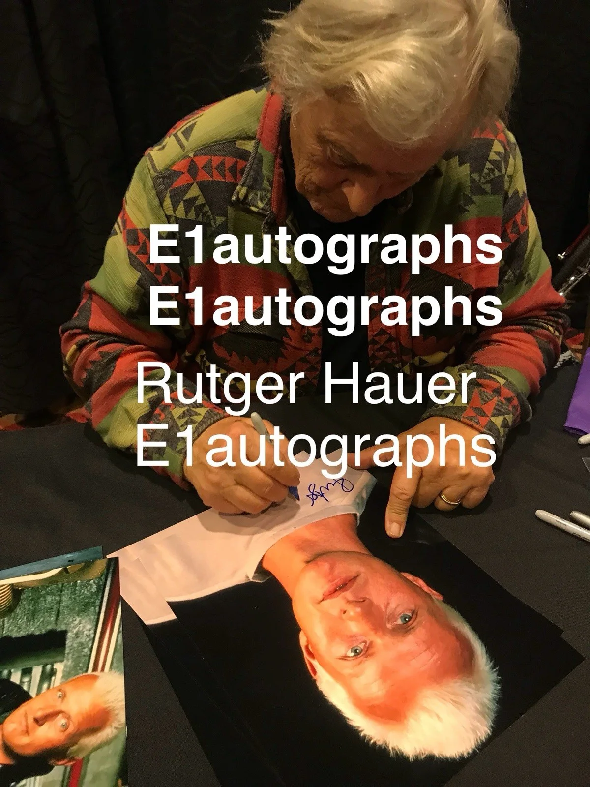 Rutger Hauer — Rutger Hauer signed 11x14 Photo In Person. Exact Proof. Blade Runner, изображение 5