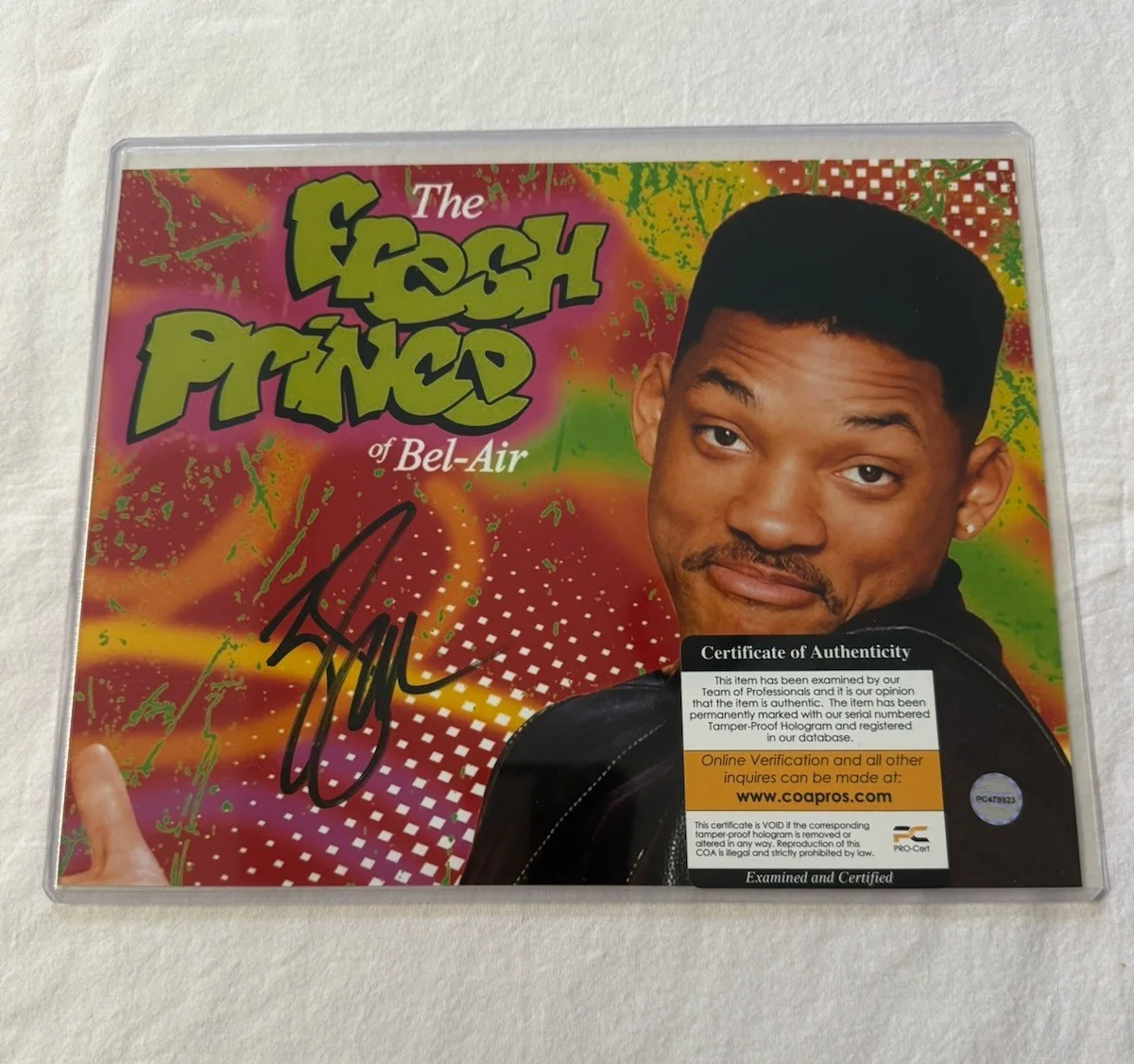 Willard Carroll Smith II — Will Smith 'The Fresh Prince of Bel-Air' Signed Auto 10x8 Photo PCA COA, изображение 4