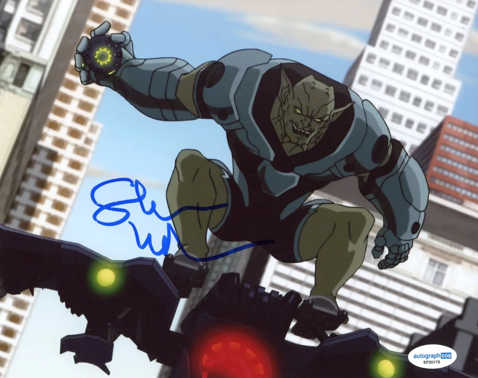 Steven Weber — Steven Weber Ultimate Spider-Man Signed Autograph 8x10 Photo Green Goblin ACOA