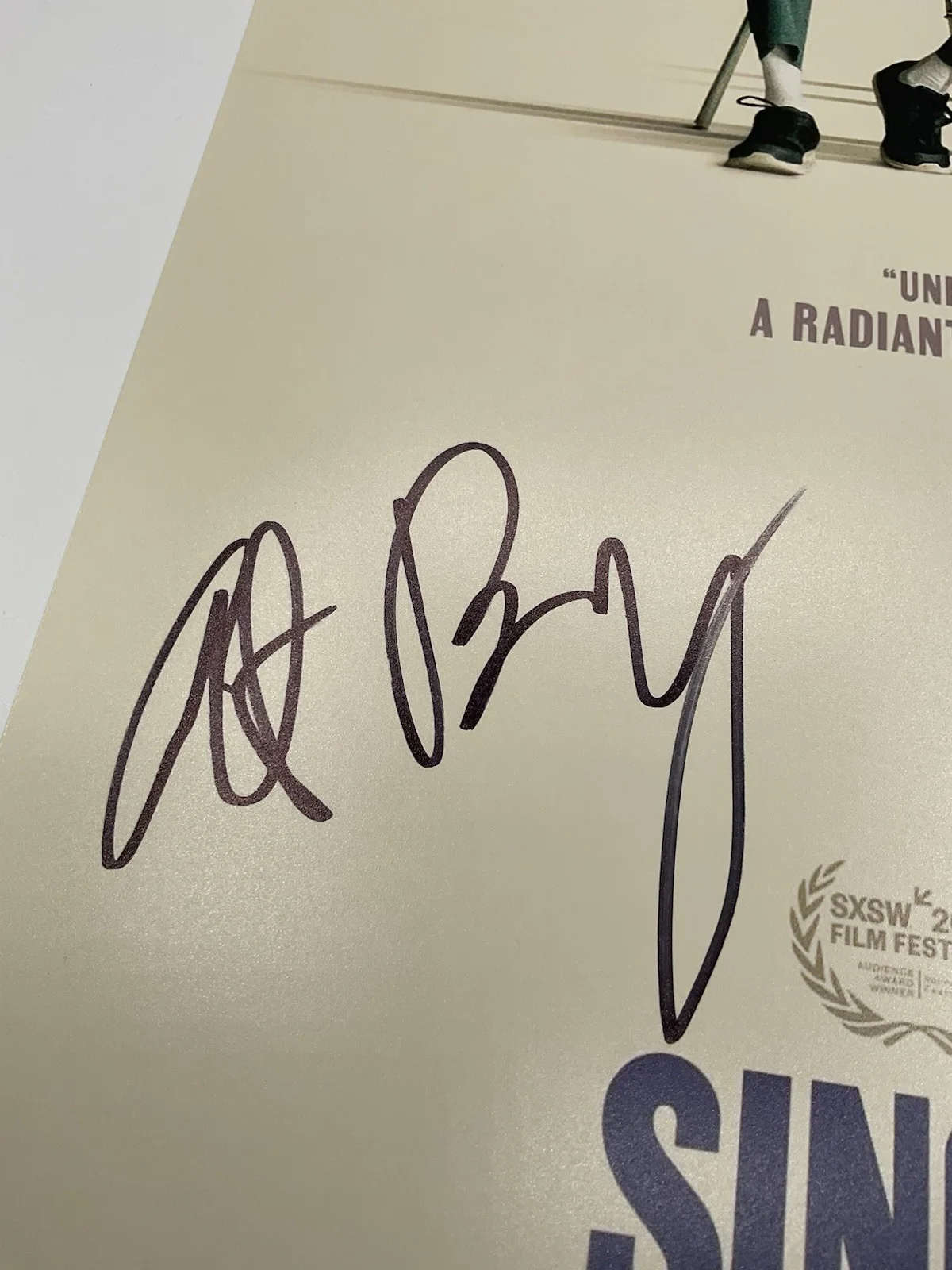 Clint Bentley — Clint Bentley signed 12x18 BAS Sing Sing signed 12x18 Writer signed photo SXSW, изображение 2