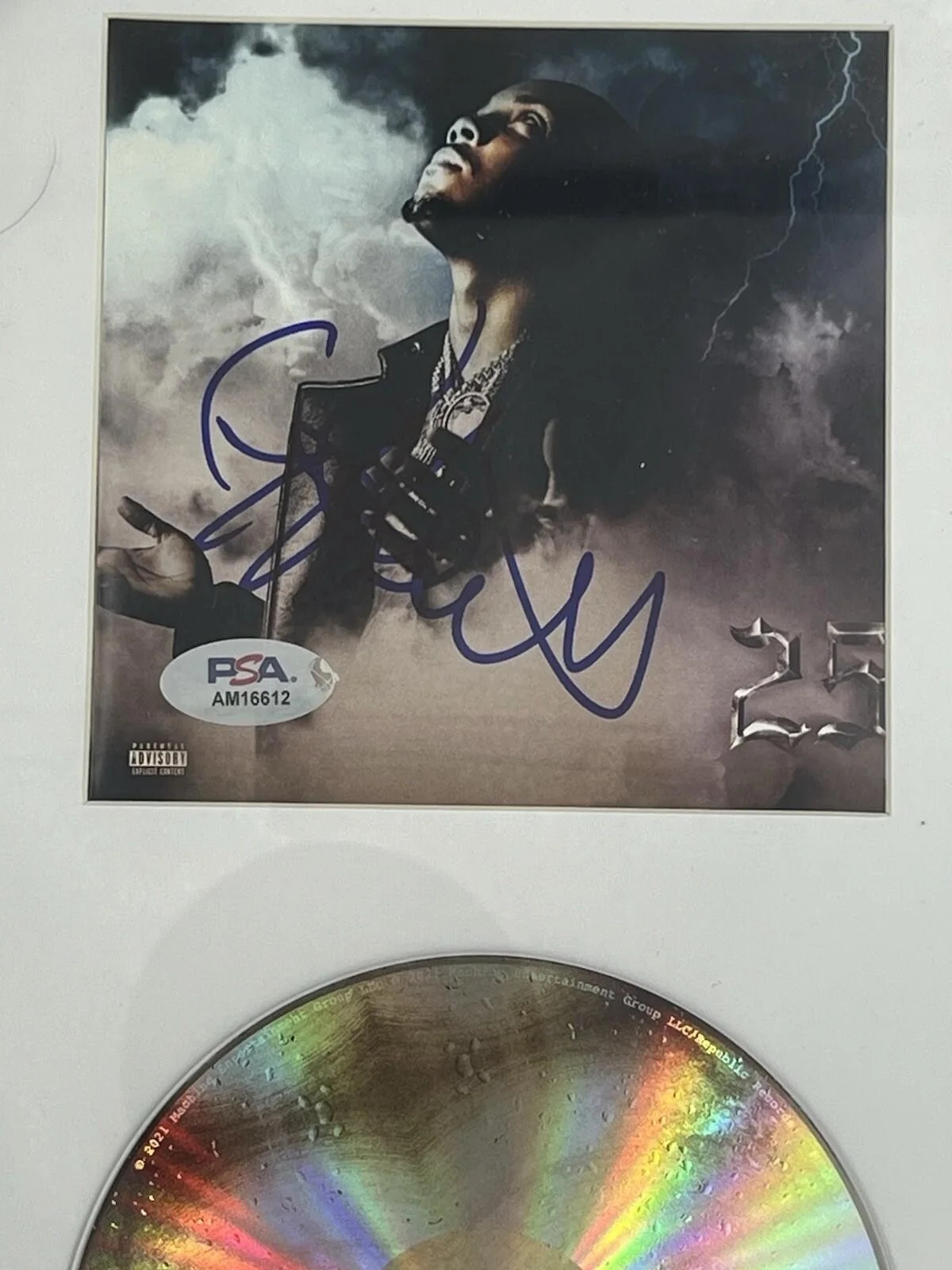 G HERBO SIGNED + FRAMED “25” CD ALBUM FRAMED RAP AUTOGRAPH - PSA/DNA COA, image 2