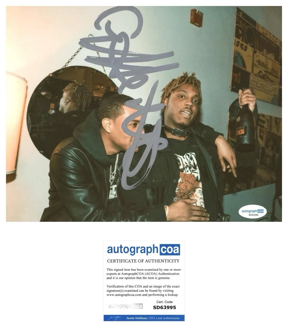 G HERBO SIGNED 8X10 PHOTO RAP - AUTOGRAPH ACOA + PROOF, image 2
