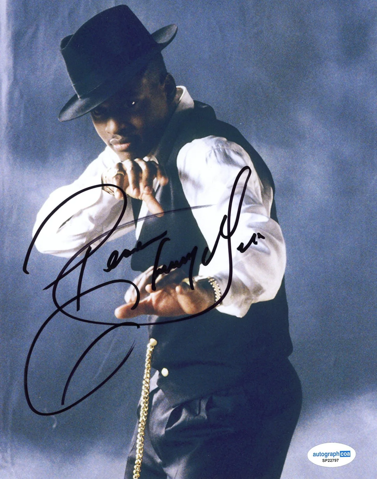 Johnny Gill — Johnny Gill "New Edition" Singer AUTOGRAPH Signed Autographed 8x10 Photo ACOA