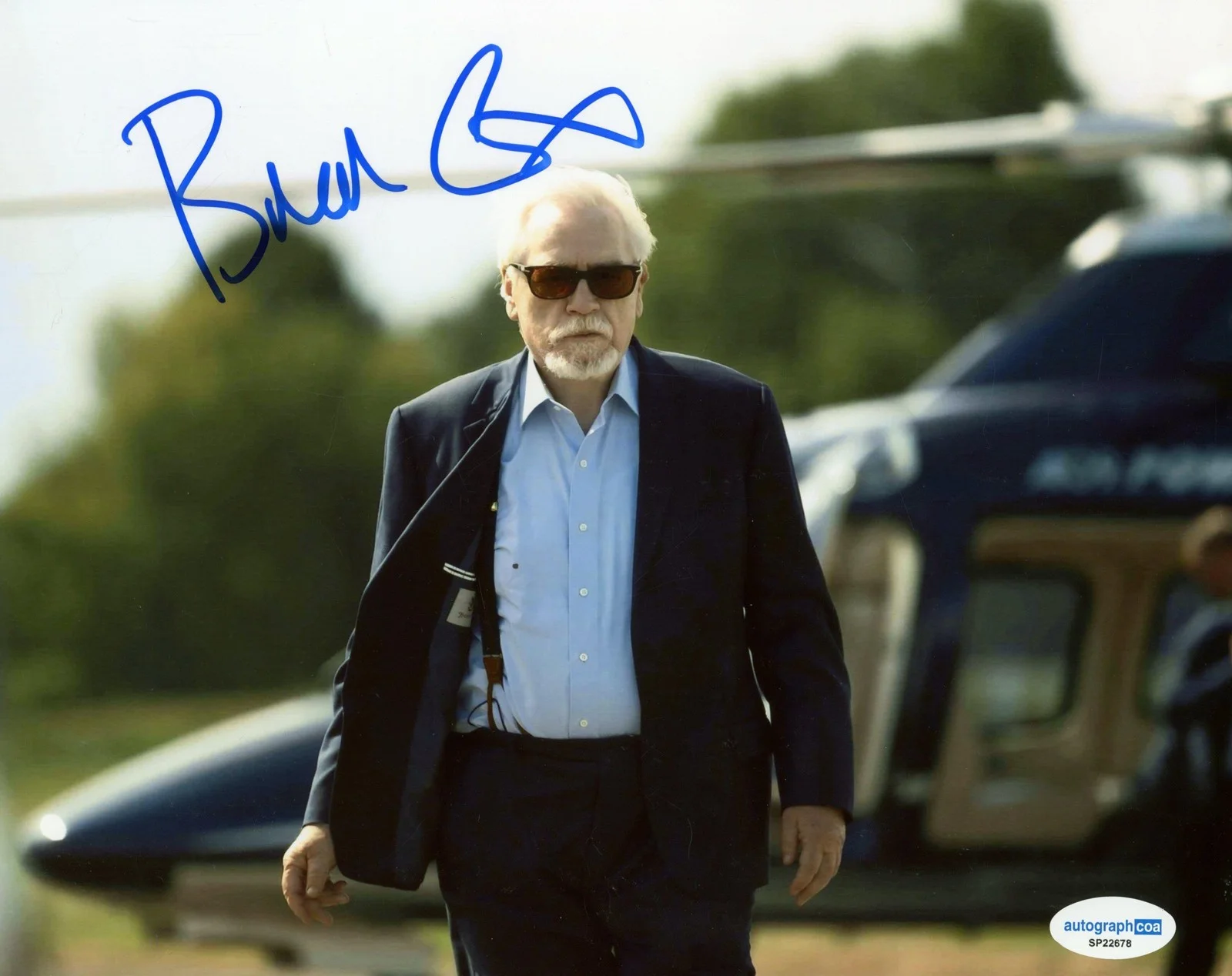 Brian Cox — Brian Cox "Succession" AUTOGRAPH Signed 'Logan Roy' 8x10 Photo B ACOA
