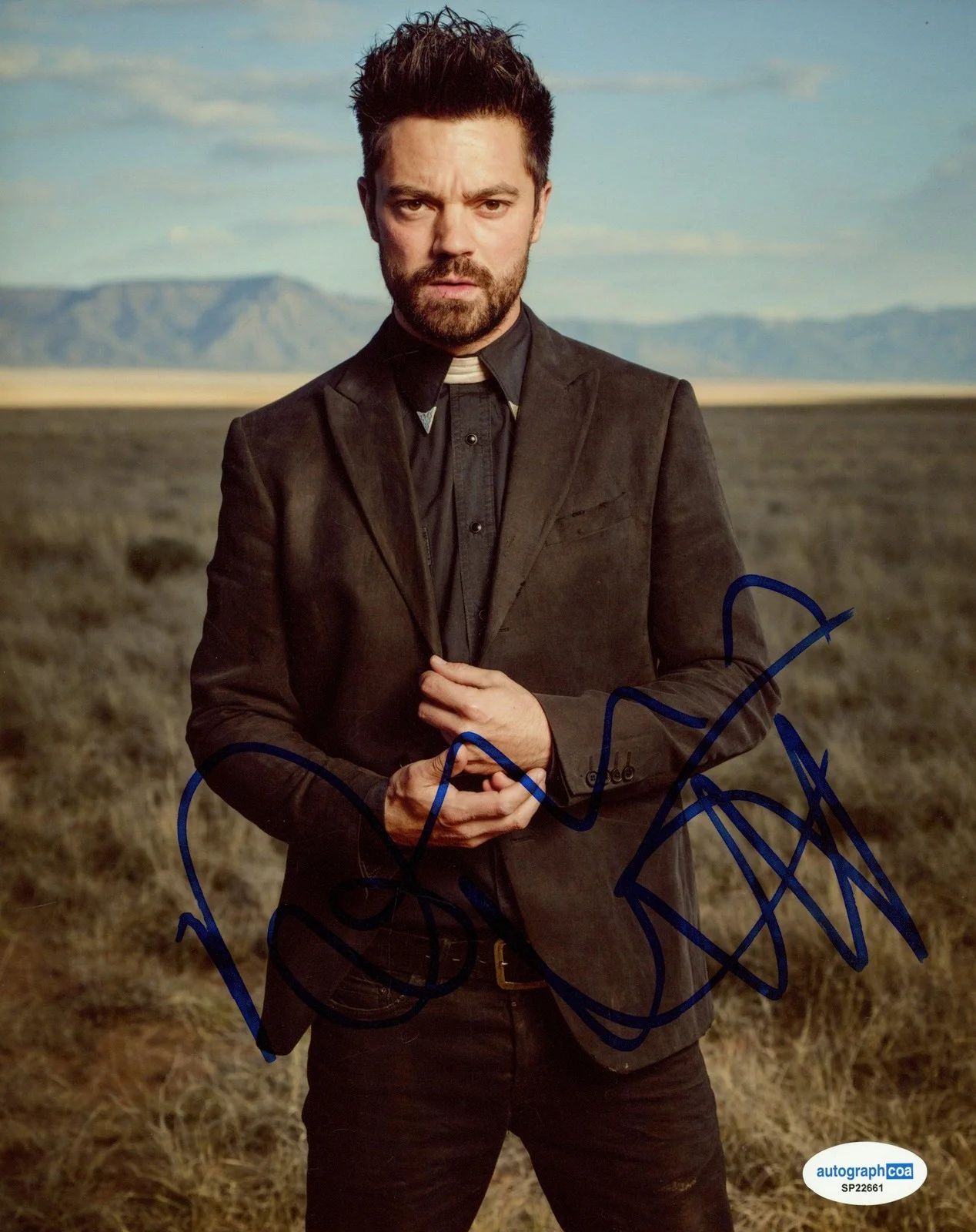 Dominic Cooper — Dominic Cooper "Preacher" AUTOGRAPH Signed 'Jesse Custer' 8x10 Photo ACOA