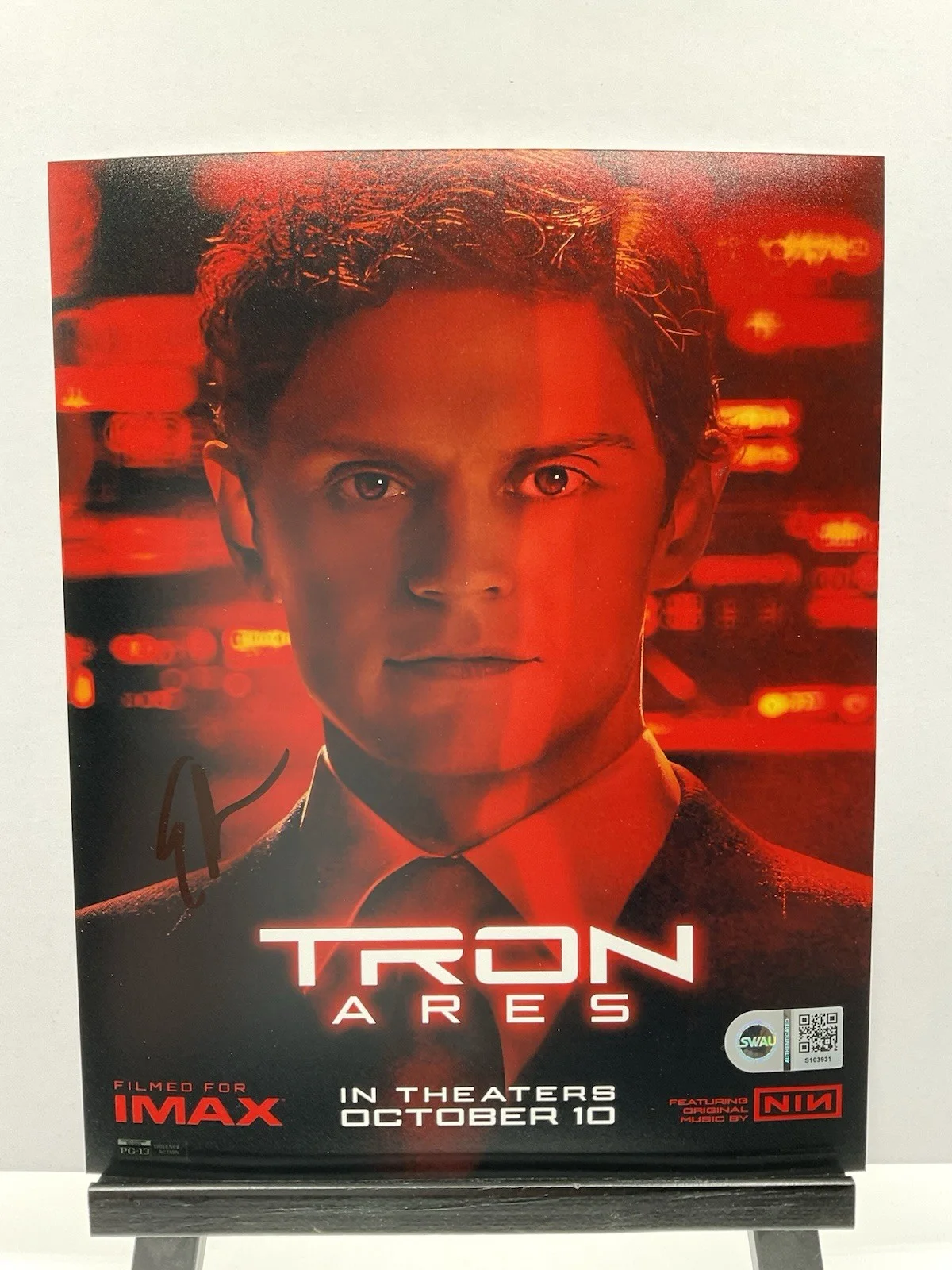 Evan Peters — Evan Peters signed 8x10 Tron Ares signed 8x10 Disney signed photo SWAU Dillinger