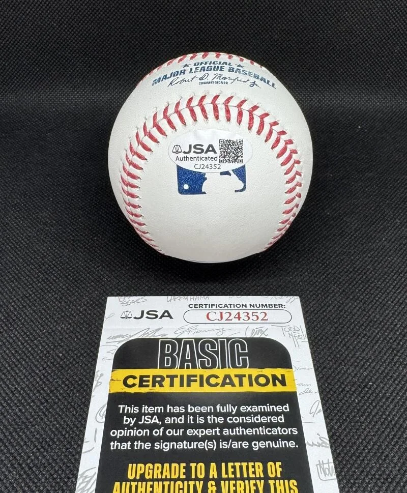 Nick Mason — Nick Mason Pink Floyd Signed Autograph OMLB Baseball Ball - Full Sig! w/ JSA COA, image 2