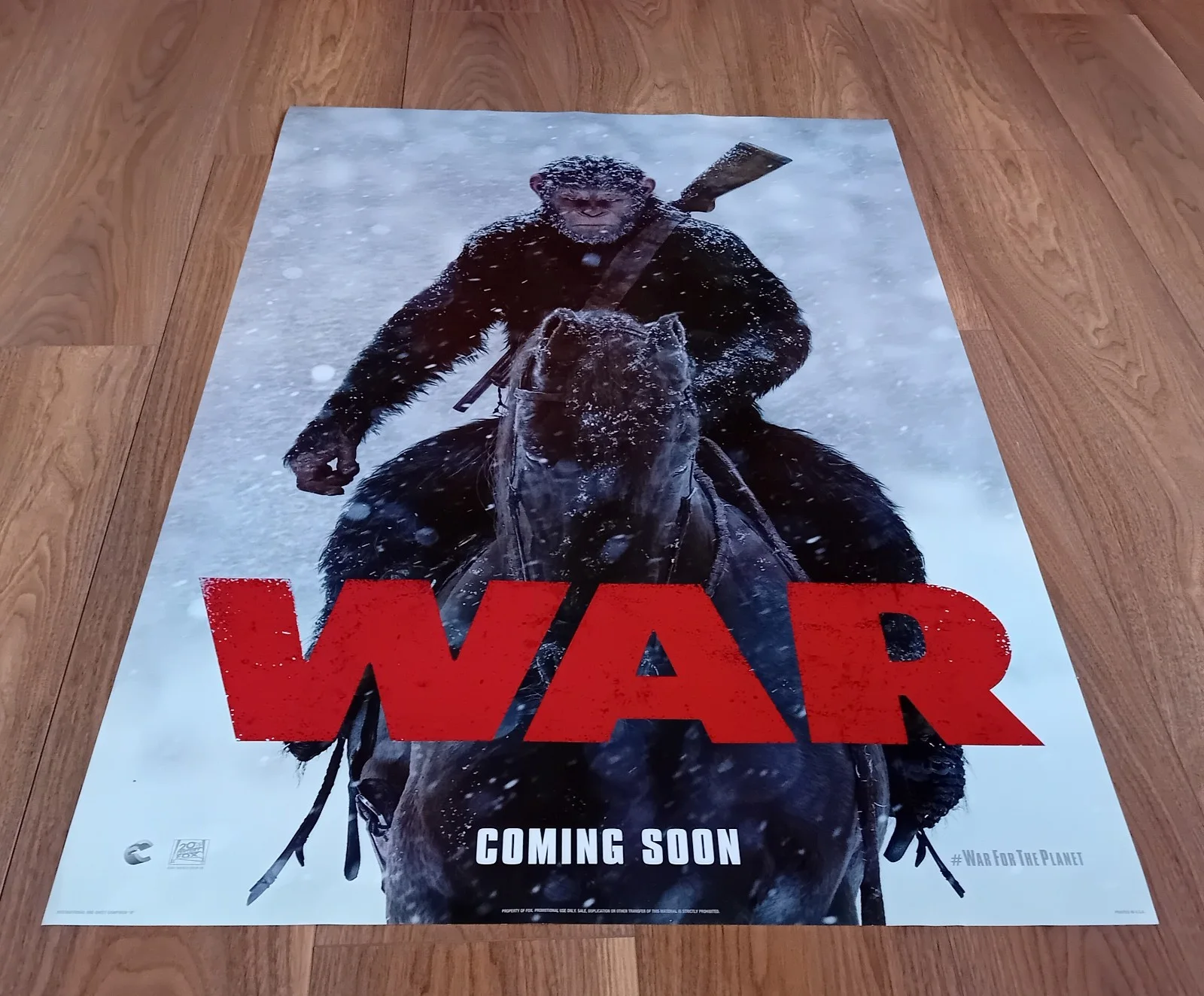 War For The Planet of the Apes US 1 Sheet 27 x 40 2017 Original US Movie Poster, изображение 2