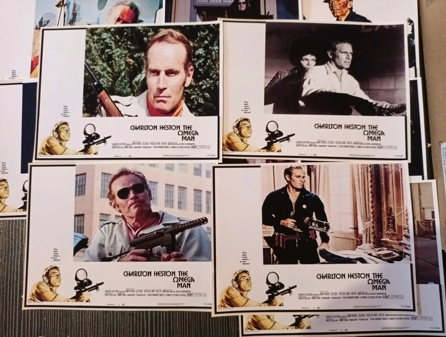 The Qmega Man - CHARLTON HESTON. 16 Matt Finish 6x5ins Unofficial Lobby Prints., изображение 3