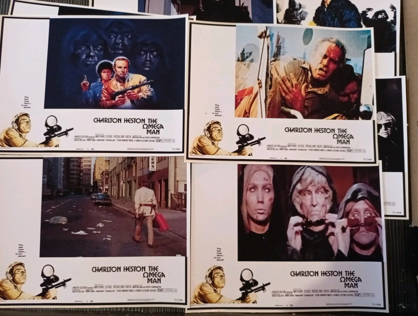 The Qmega Man - CHARLTON HESTON. 16 Matt Finish 6x5ins Unofficial Lobby Prints., изображение 4