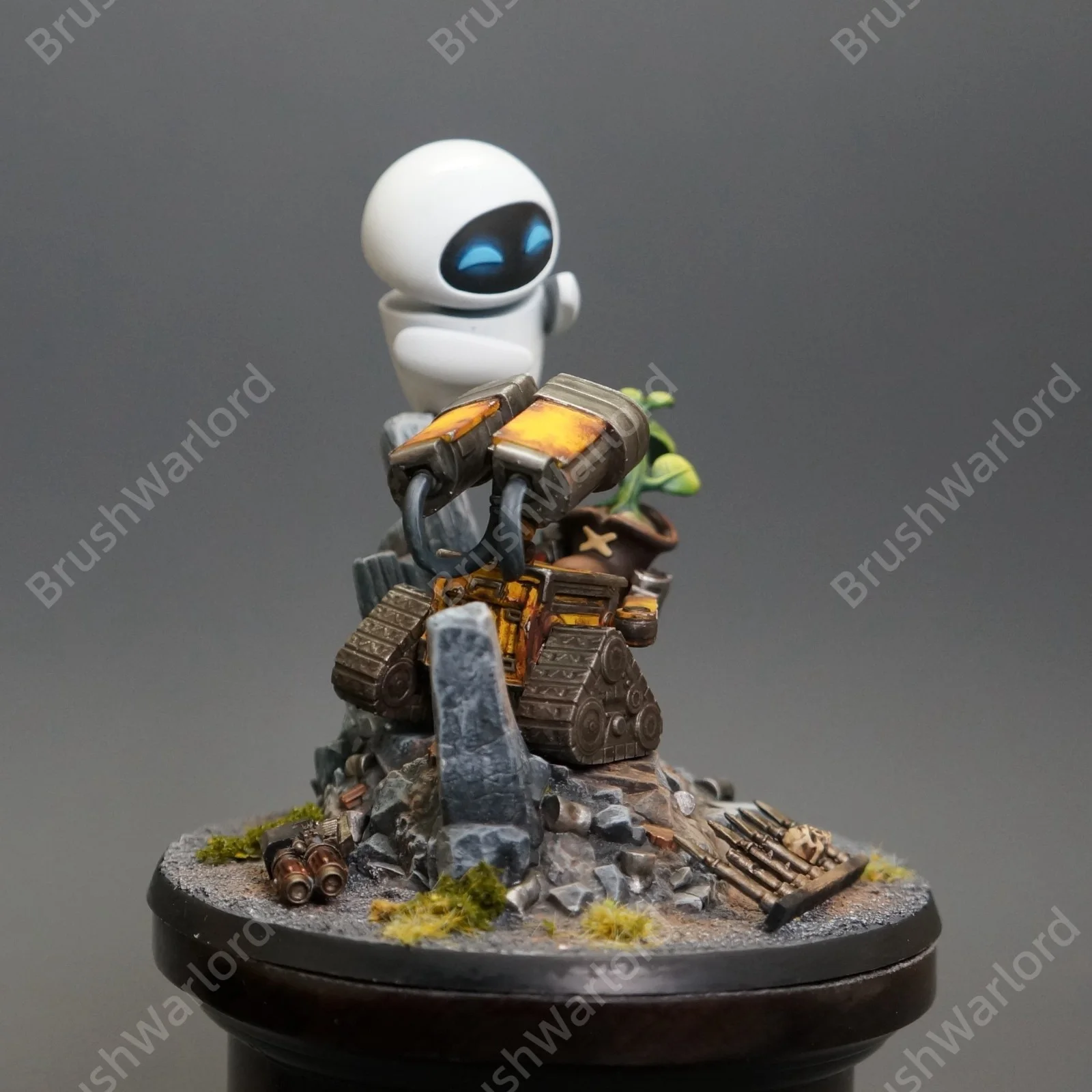 《Wall-E》Wall-e and Eva Hand-Propainted Tabletop Collectible Hobby Miniatures, image 3