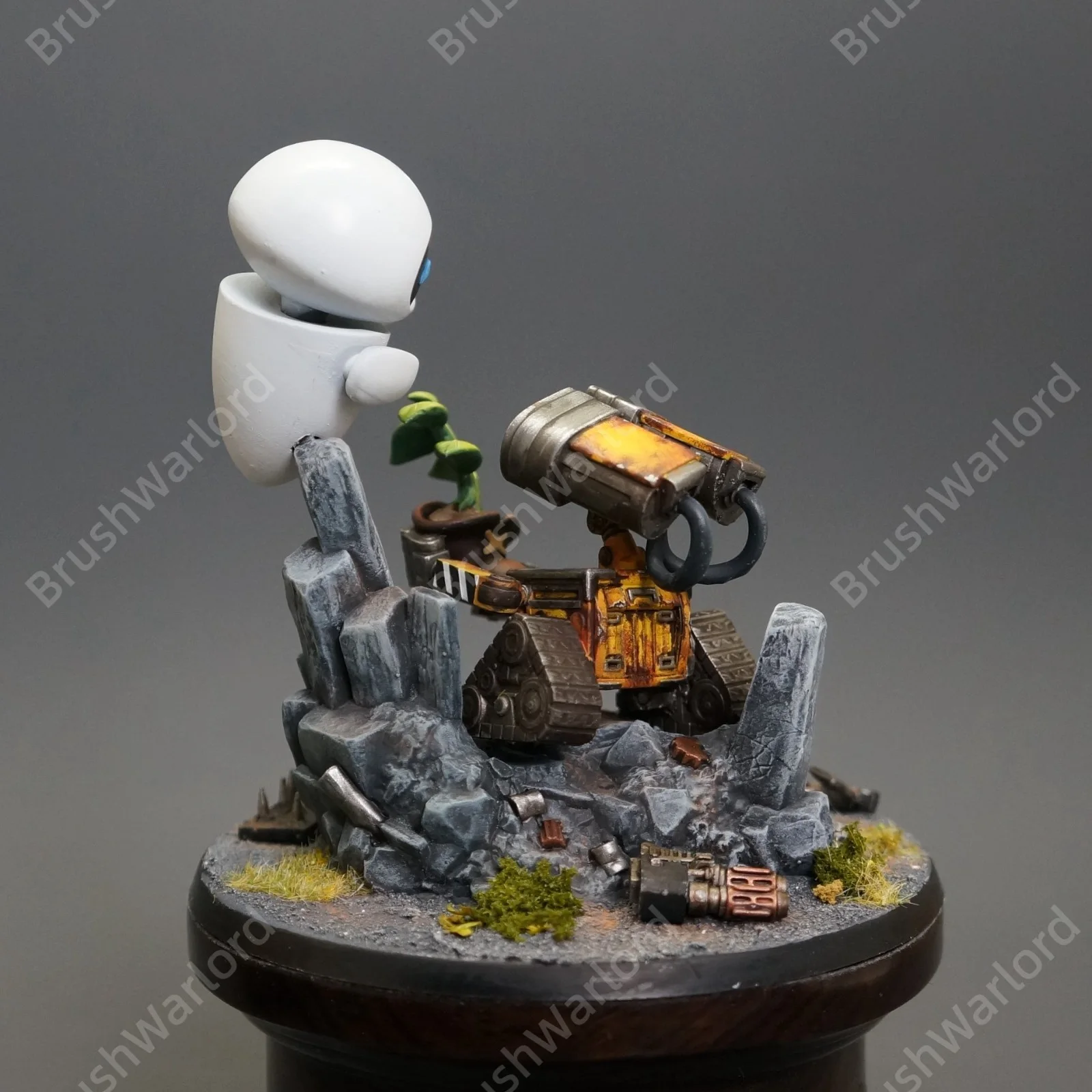 《Wall-E》Wall-e and Eva Hand-Propainted Tabletop Collectible Hobby Miniatures, image 4