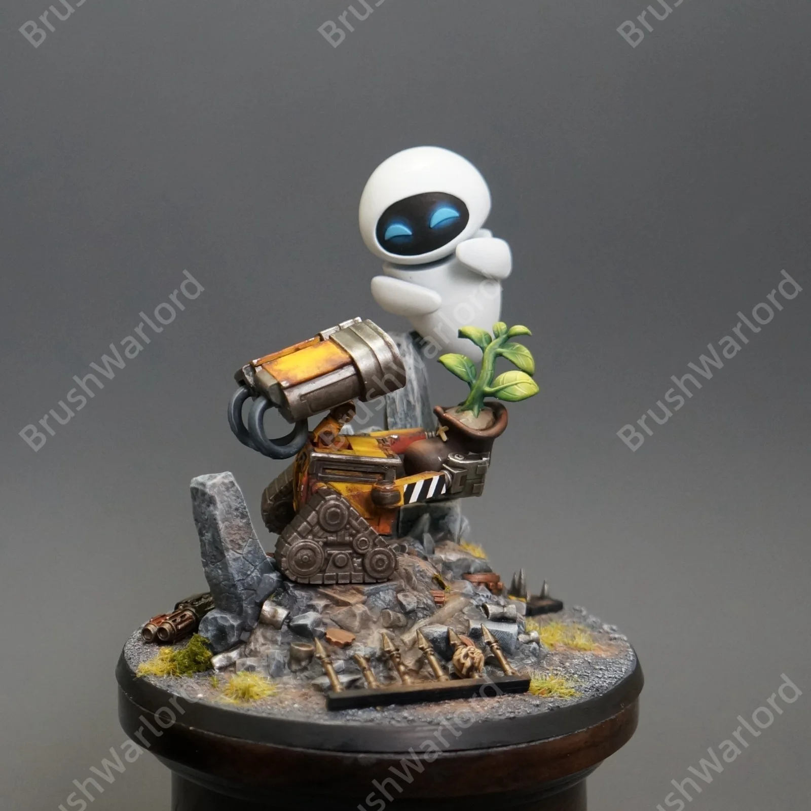 《Wall-E》Wall-e and Eva Hand-Propainted Tabletop Collectible Hobby Miniatures, image 5