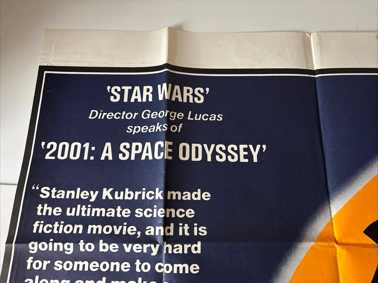 STANLEY KUBRICK'S 2001: A SPACE ODYSSEY (1968) RARE ORIG. 70s RR UK QUAD POSTER, изображение 2
