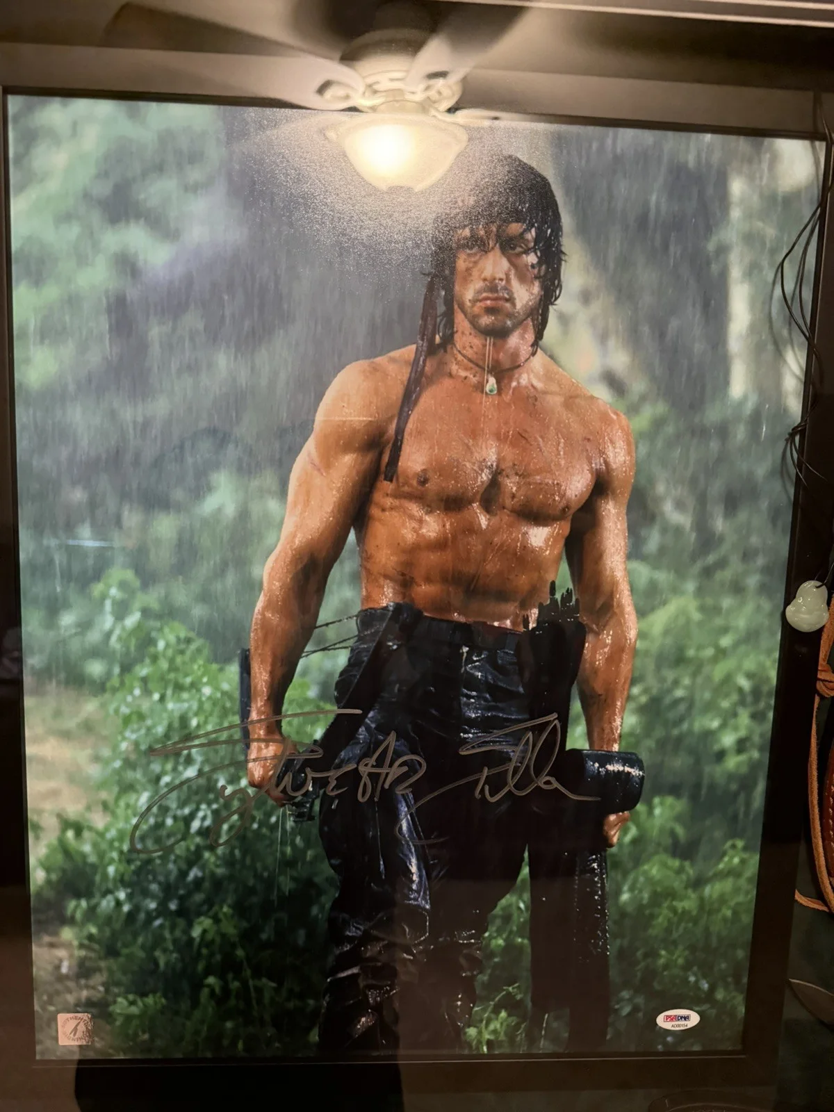 Sylvester Stallone — Sylvester Stallone Signed Autographed Rambo 16x20 PSA Rambo franchise knives ￼, изображение 3