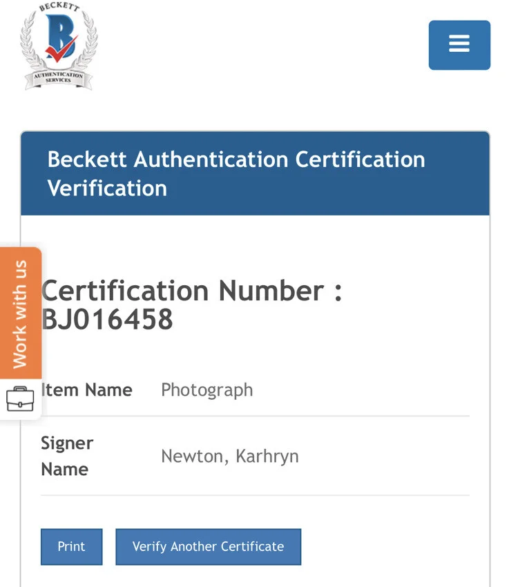 Kathryn Newton — KATHRYN NEWTON SIGNED ANTMAN WASP QUANTUMANIA 12x18 BECKETT BJ016458 #5 PROOF, image 3