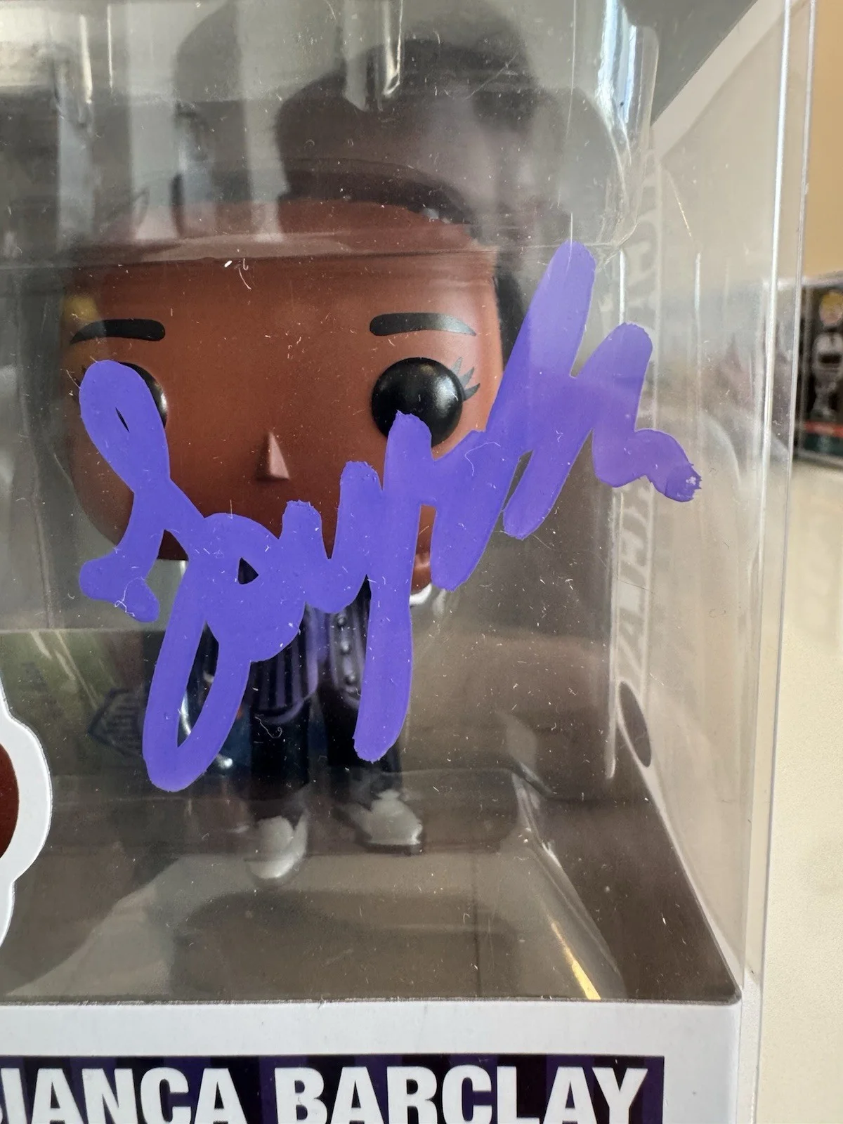 Joy Sunday — Joy Sunday Signed Bianca Barclay Funko Wednesday Authentic Autograph Holo COA, изображение 2