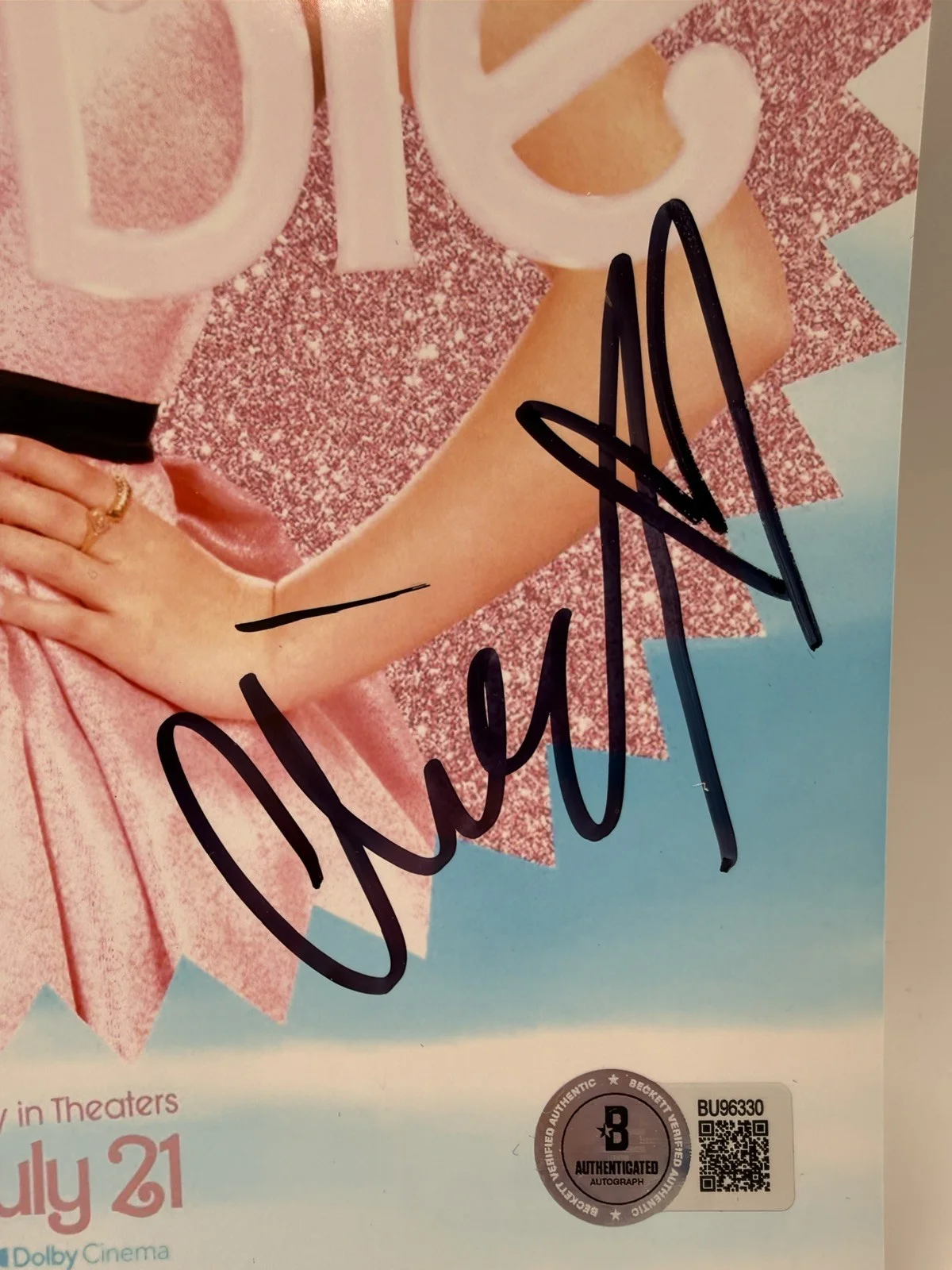 ARIANA GREENBLATT "BARBIE" HAND SIGNED/AUTOGRAPH *8x10* PHOTO BECKETT COA, image 3