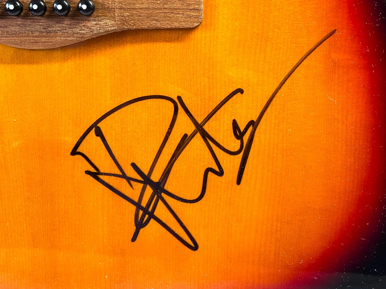 Dave Matthews *Crash* SIGNED ON BODY Full Size Acoustic Guitar PROOF JSA, image 2